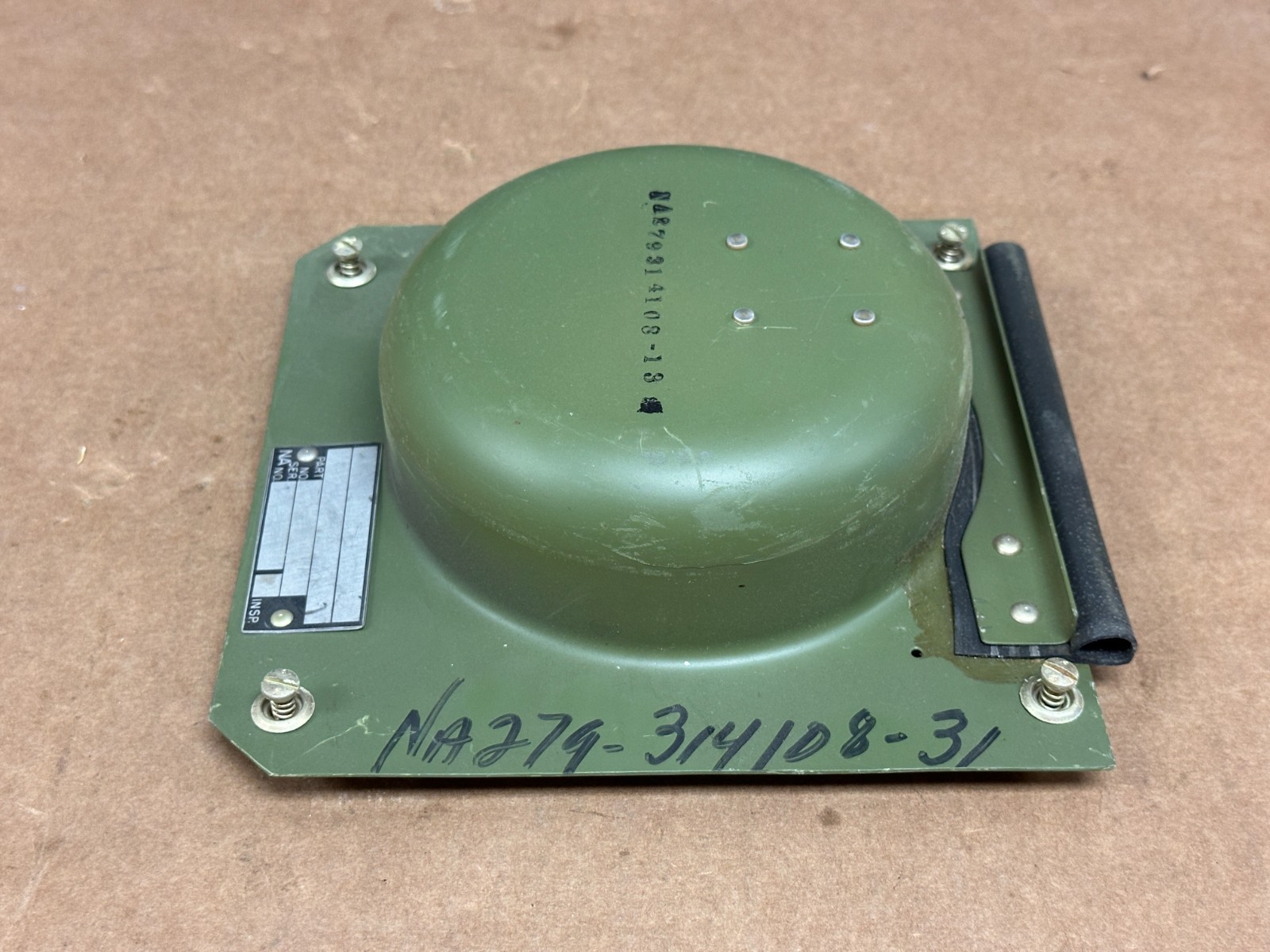 North American Aviation Plate Assembly P/N NA279-314108-31 New