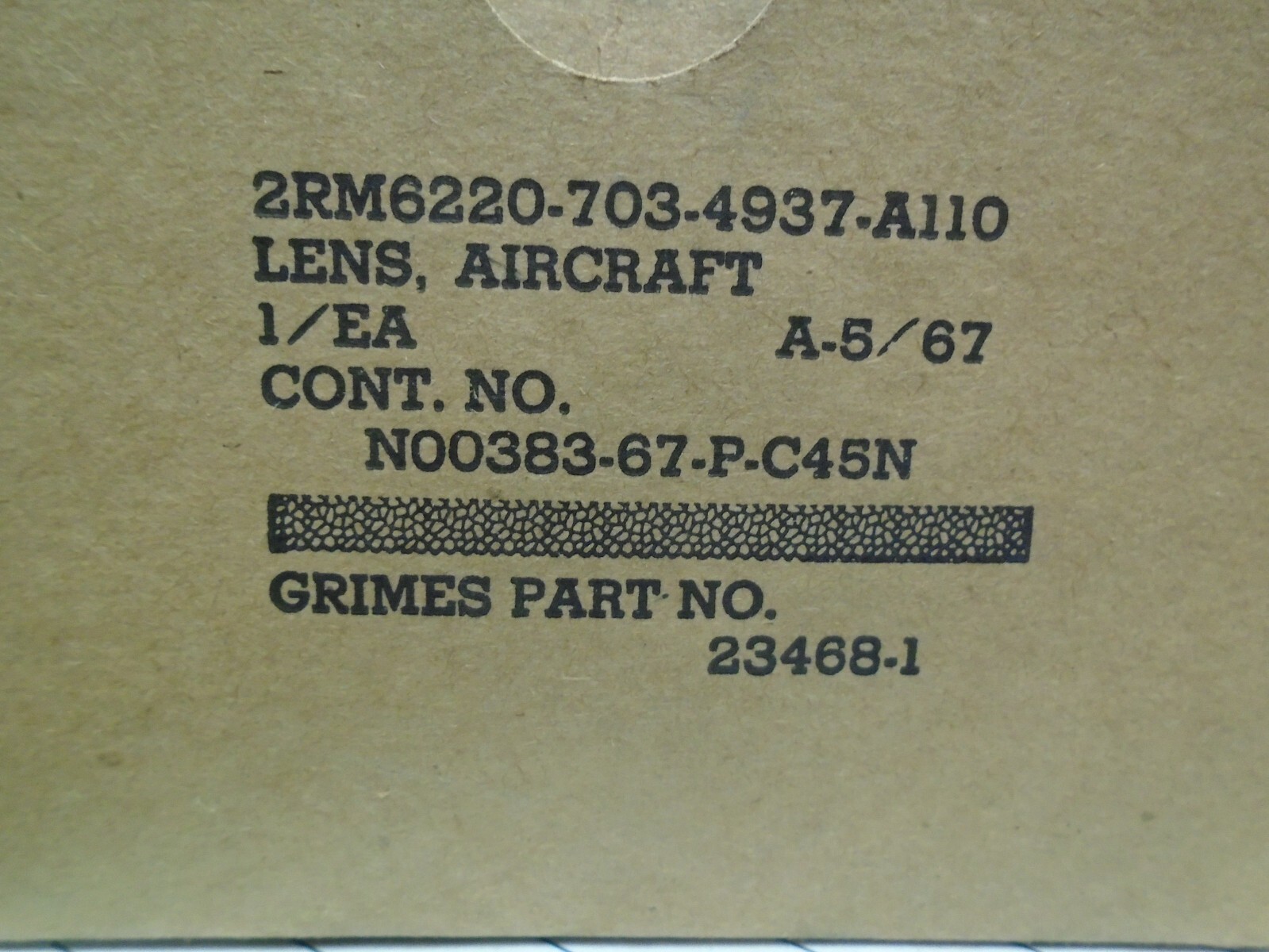 grimes aircraft nav lens red p/n 23468-1