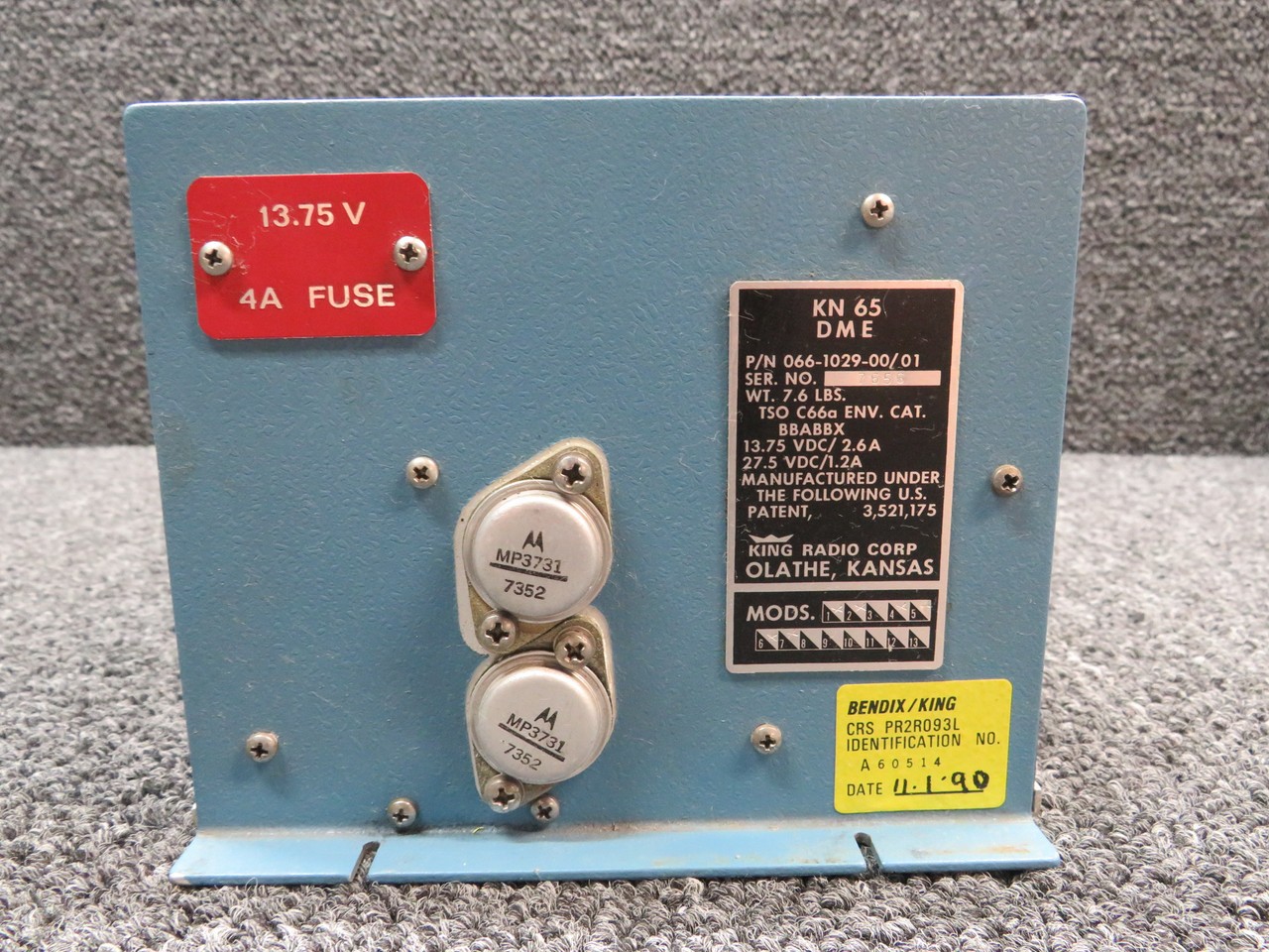 066-1029-00-01 King Radio KN-65 DME Unit (Volts: 14 or 28)