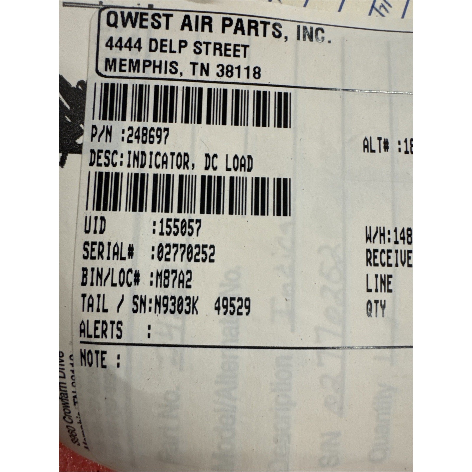 248697 Weston DUAL DC LOADMETER INDICATOR binb