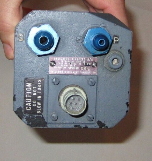 AIRCRAFT GAUGE AIRSPEED INDICATOR KOLSSMAN UNKNOWN AIRCRAFT