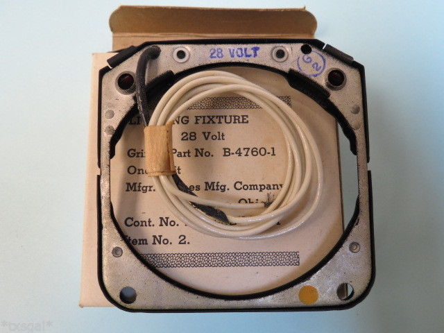 Grimes Aircraft Instrument Eyebrow Light 3-1/8” New (B-4760-1)