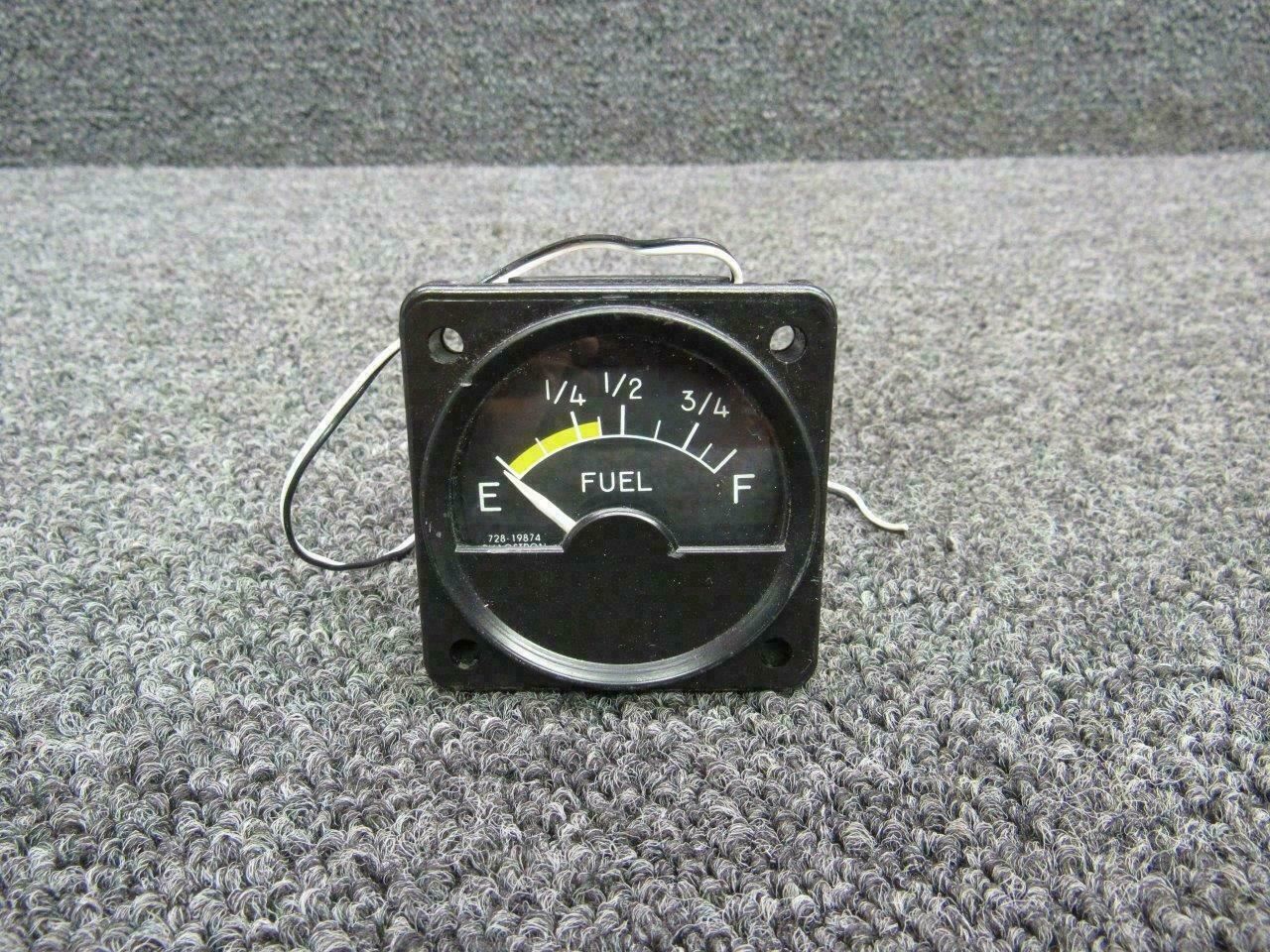 728-19874 (Alt: 58-380075-19) Phaostron Fuel Quantity Gauge Lighted