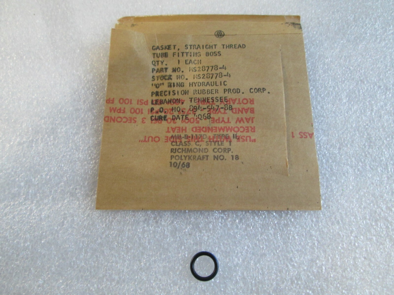Aircraft Valve Parts Kit P/N 590095-1 New
