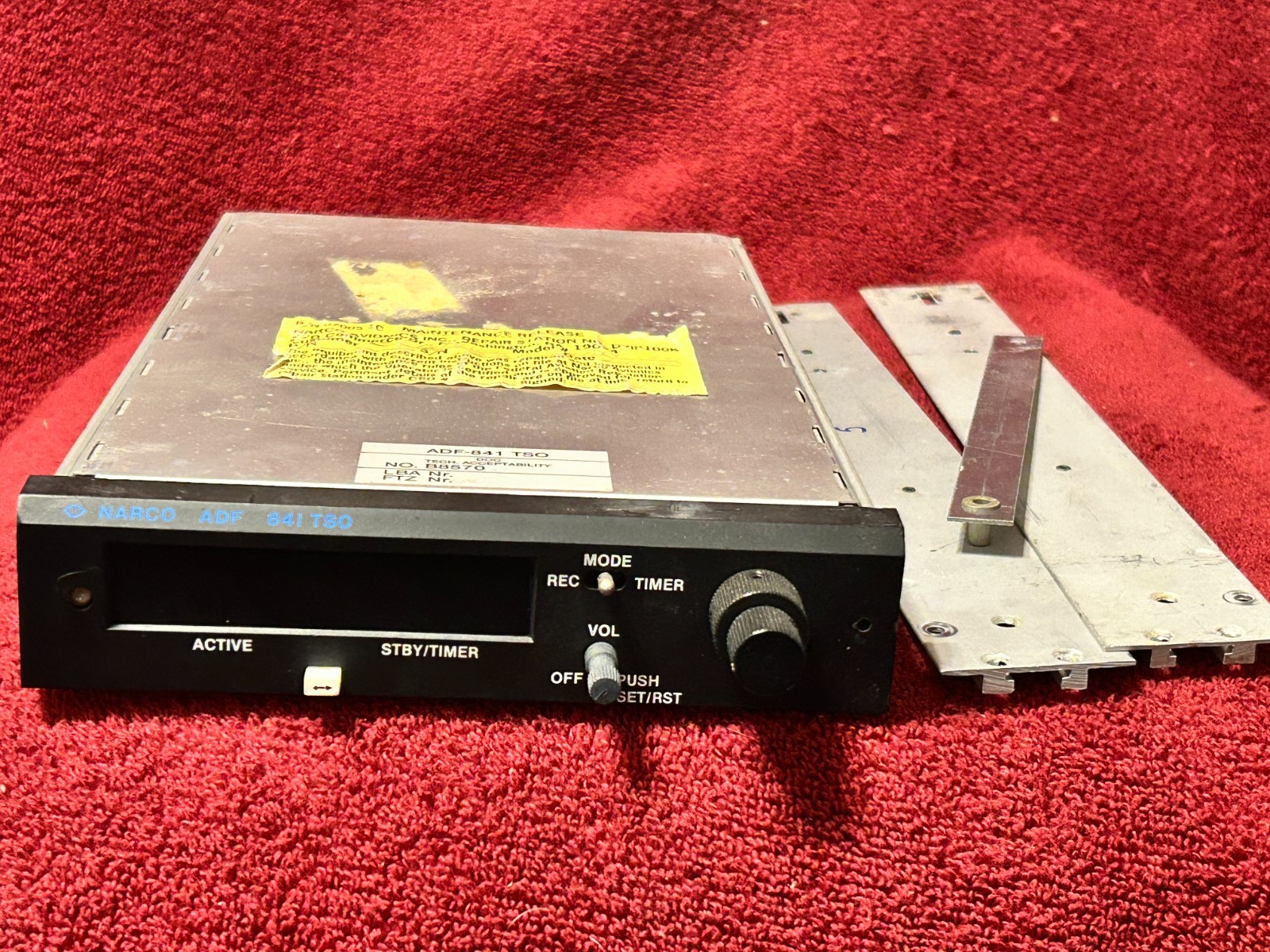 NARCO AVIONICS ADF 841 TSO RECEIVER WITH MOUNTING RAILS