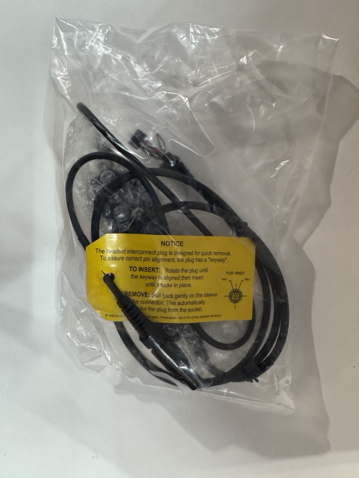 BOSE A20 HEADSET CABLE U174 HELICOPTER PLUG – Select High or Low Impedance