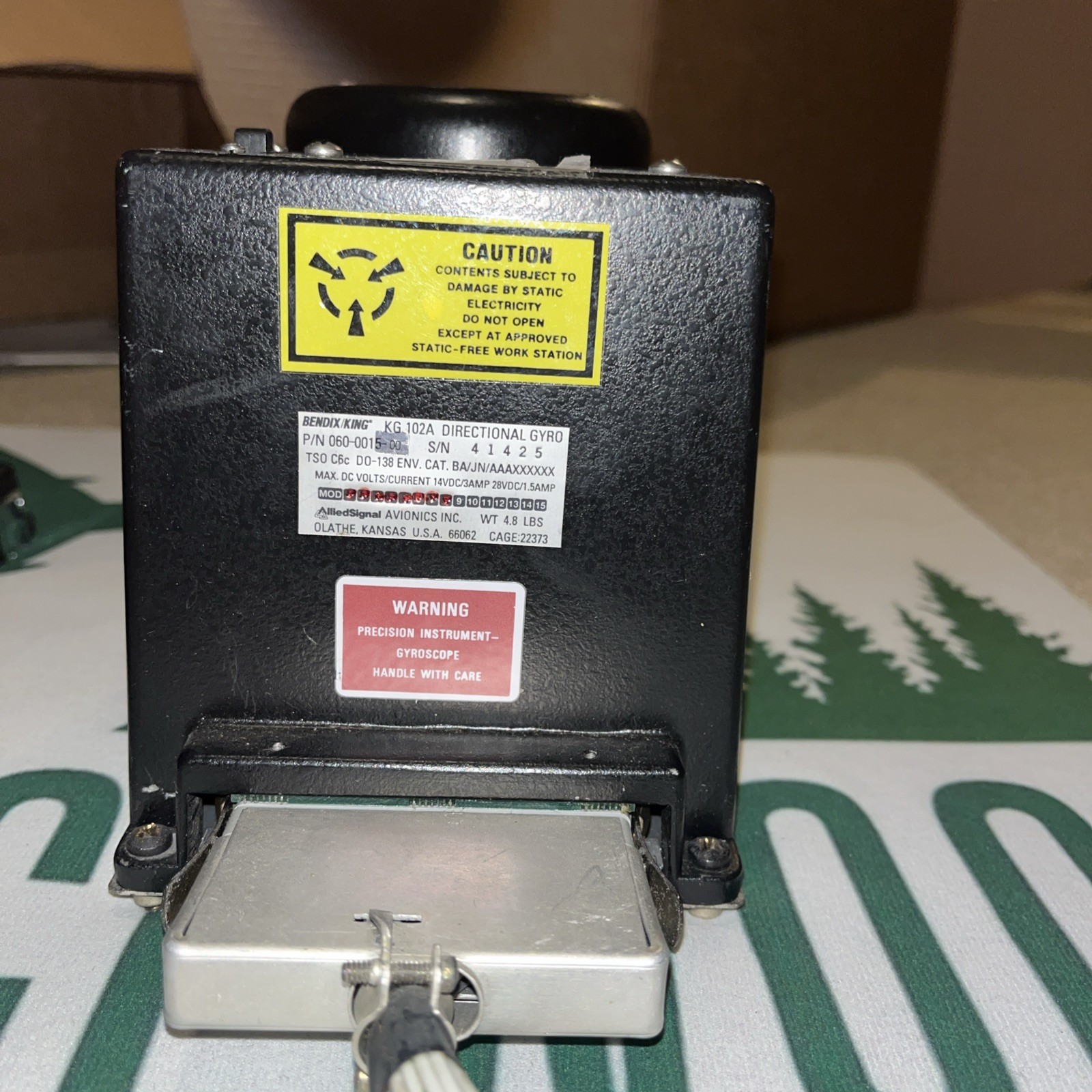 Bendix King KG-102A Directional Gyro 060-0015-00 – Condition Unknown Sold As Is