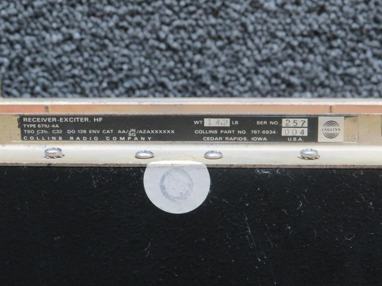 787-6934-004 Collins 671U-4A HF Receiver-Exciter