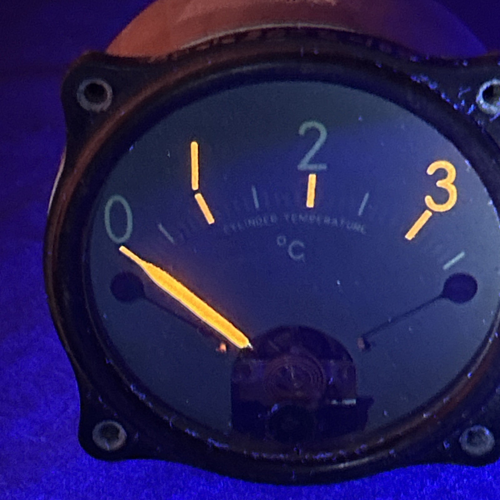 Vintage aircraft Weston 10/208 Cylinder temperature gauge Corsair