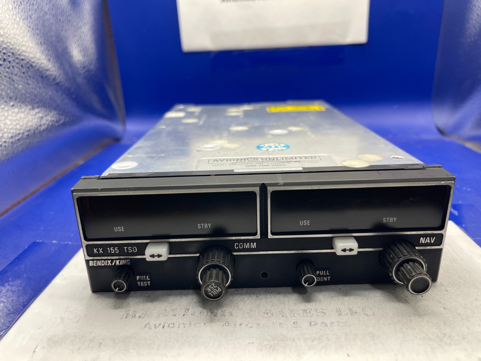 BENDIX/KING KX 155 P/N 069-1024-42 14VDC WITH GLIDE/SLOPE WITH FAA FORM 8130-3