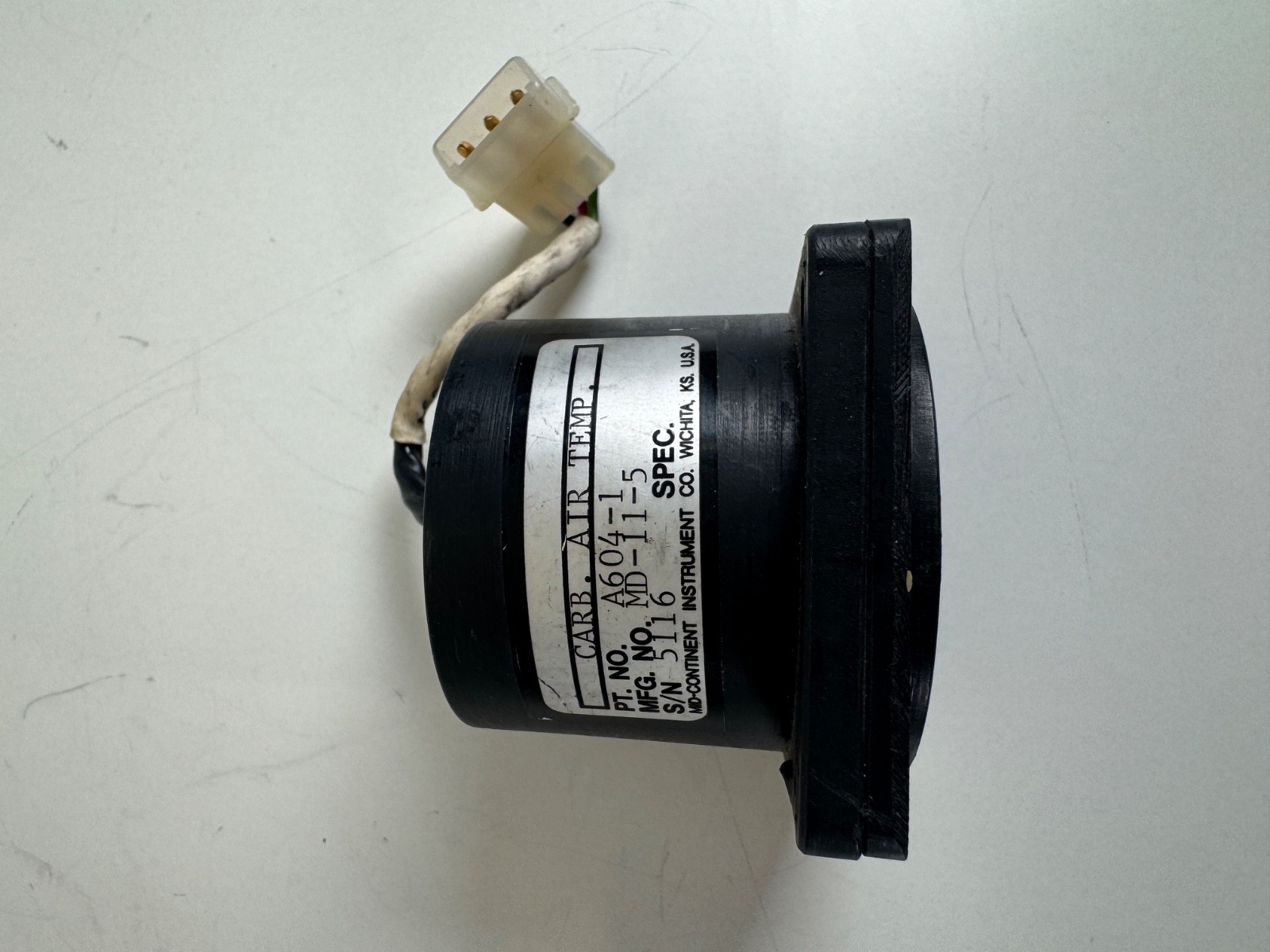 Mid-Continent A604-2 Carb Temperature Gauge MD11-5 – Tested Fully Functional