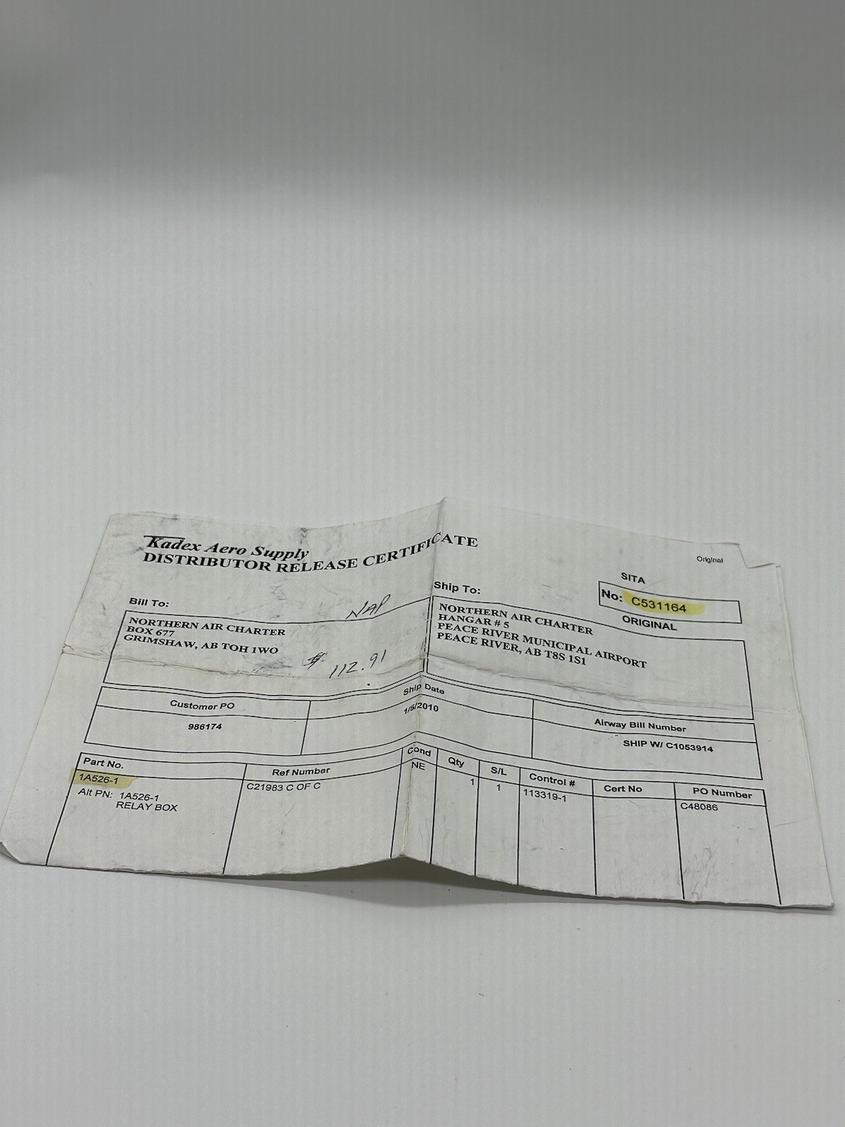 Edo-Aire Mitchell Relay Box Autopilot Century III P/N 1A526-1 1A526