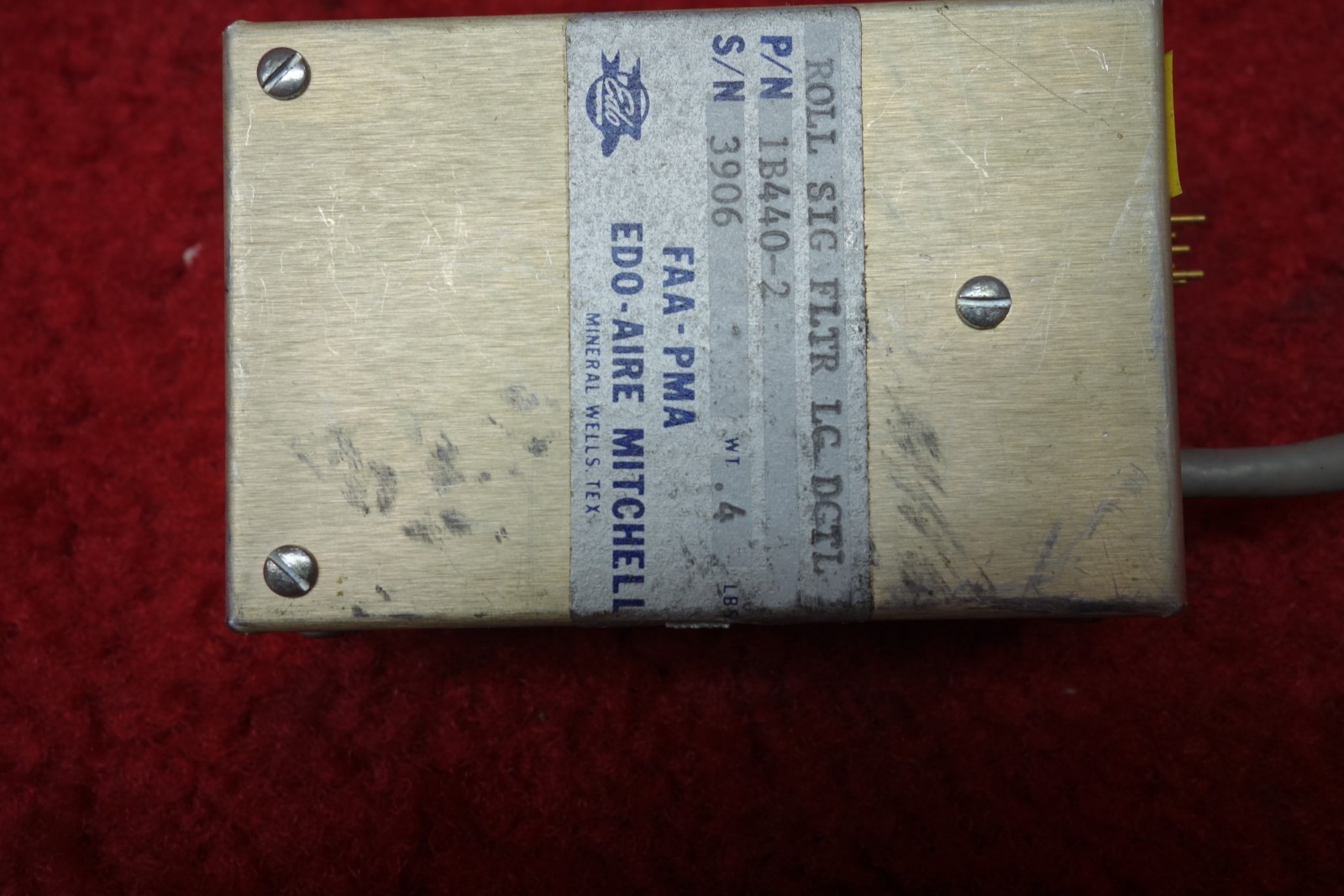 Edo-Aire Mitchell Autopilot Roll Filter Relay Box PN 1B440-2