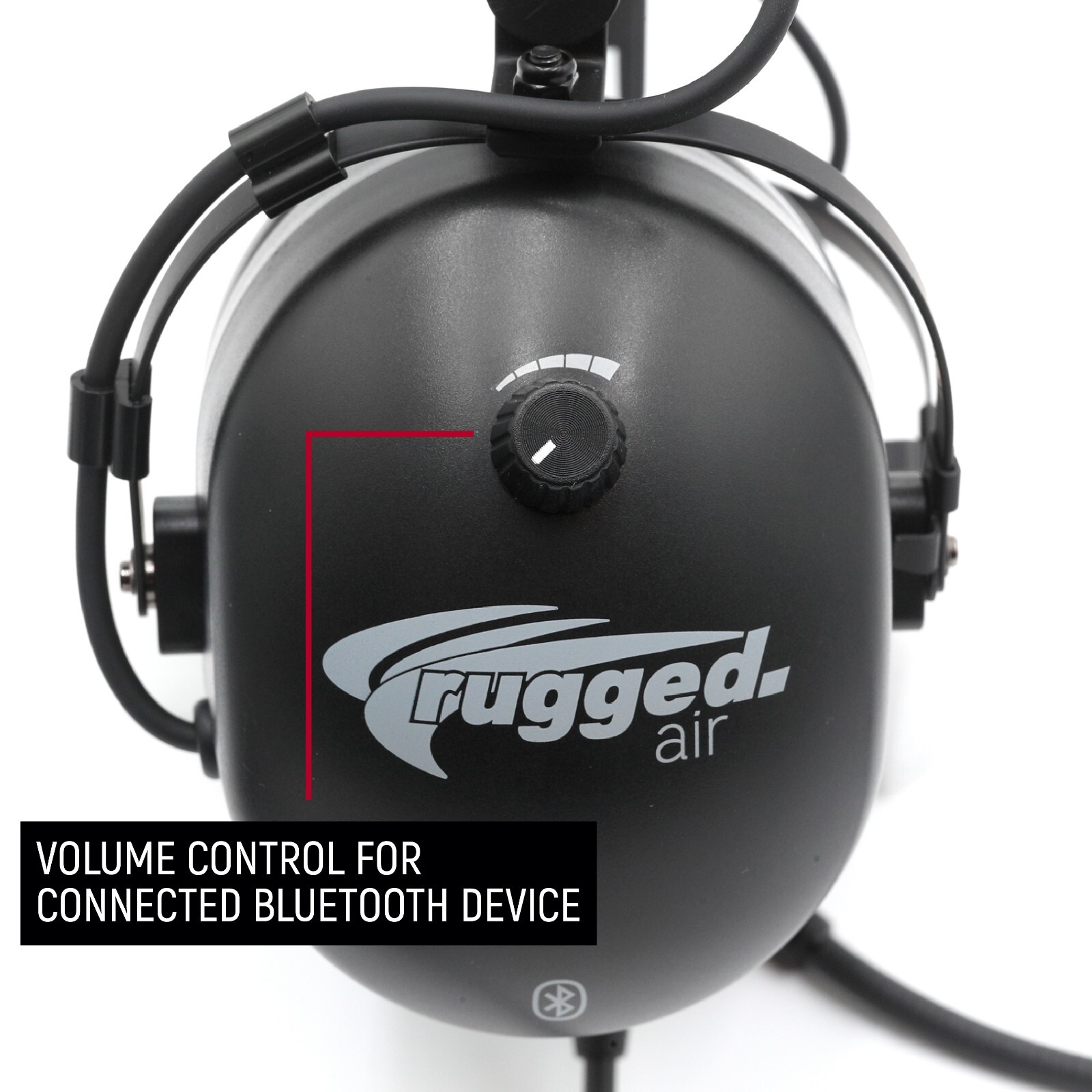 Rugged Air RA210-BT Bluetooth General Aviation Headset A20 GA Plug Student Pilot
