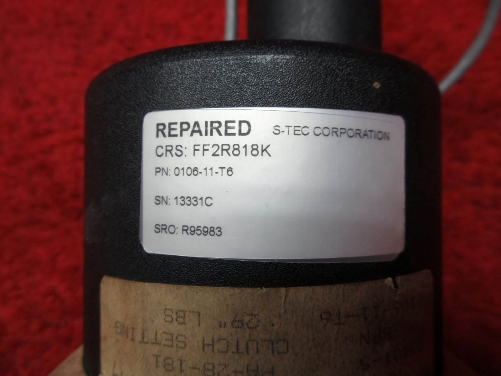 S-Tec Corporation Trim Servo 28V PN 0106-11-T6