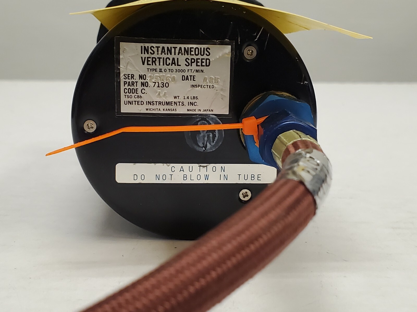 United Instruments Instantaneous Vertical Speed Indicator Part# 7130
