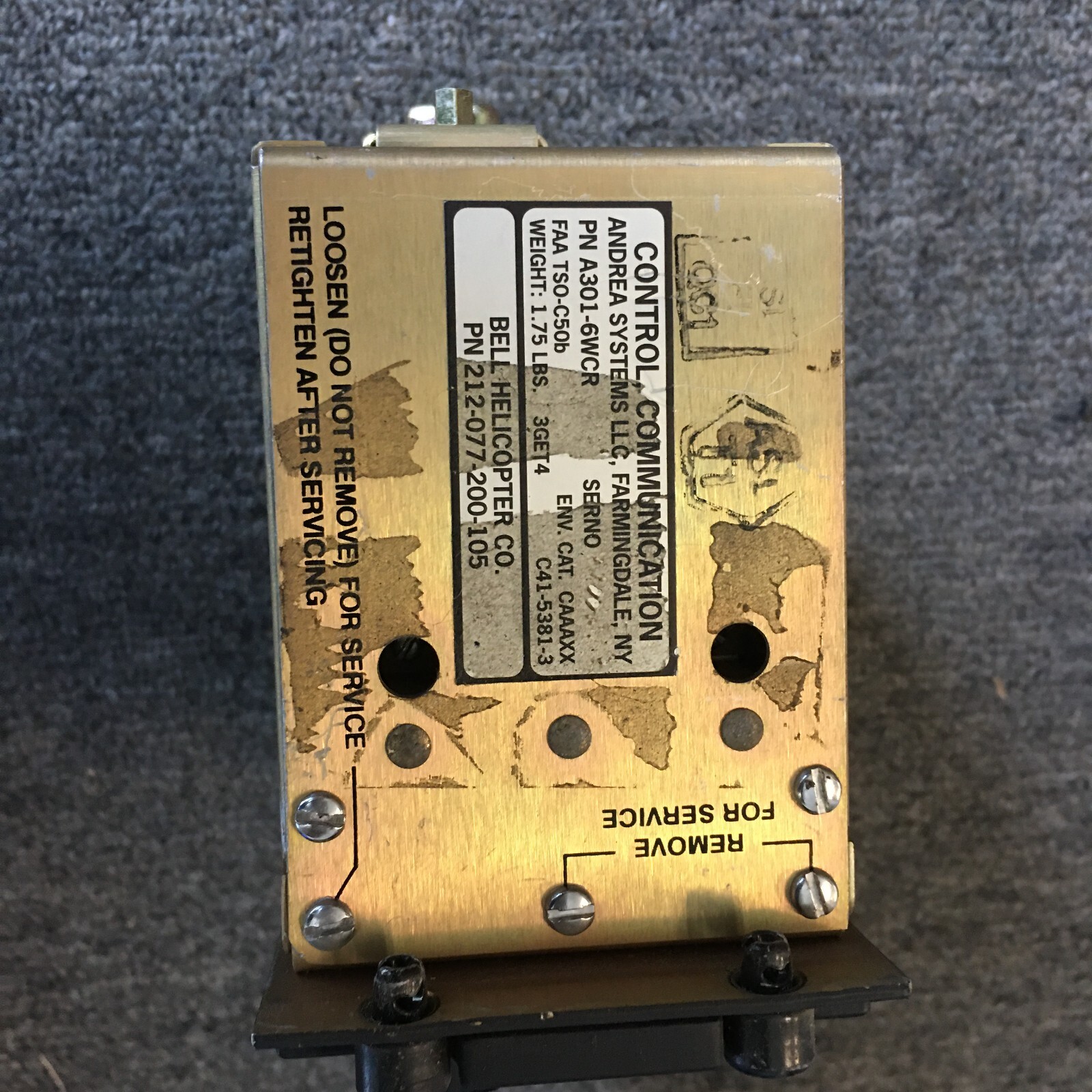 Communication Control A301-6WCR p.n 212-077-200-105-30 day warranty
