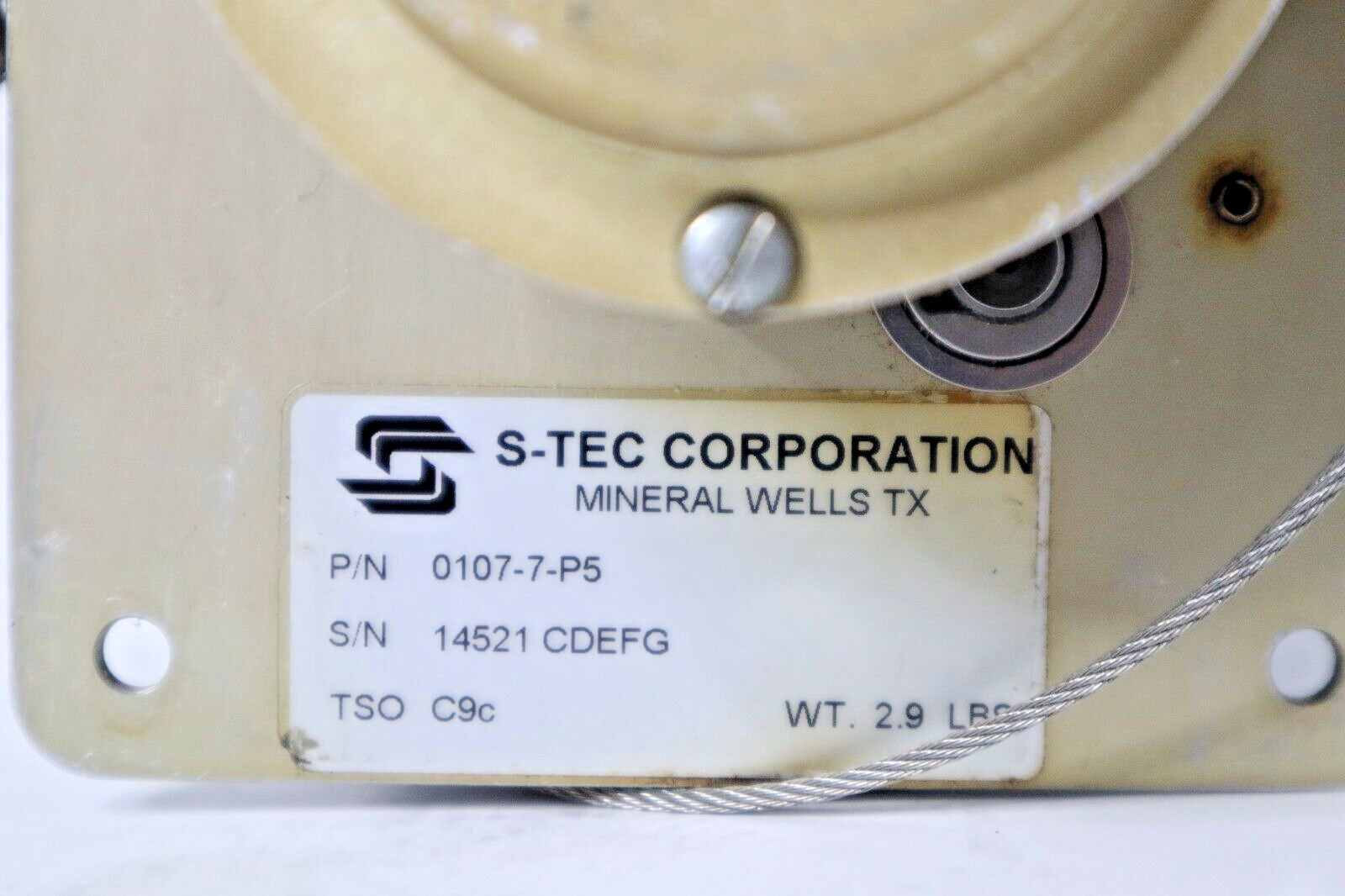 S-TEC Corp 0107-7-P5 Autopilot Pitch Servo