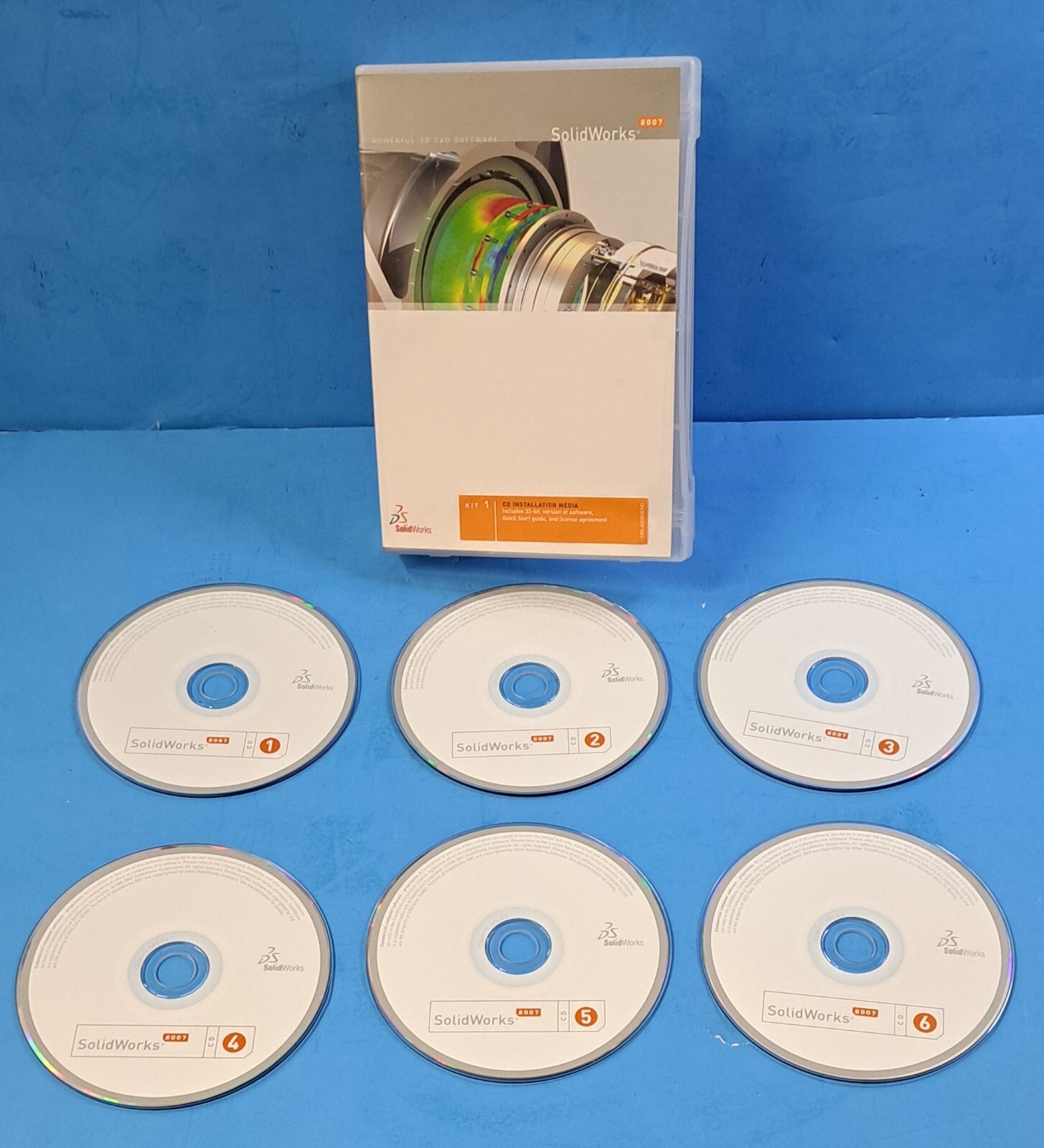 SolidWorks 2007 DVD/CD Software Kit, DVX0115, SOLIDWORKS, Kit 1 & Kit 2