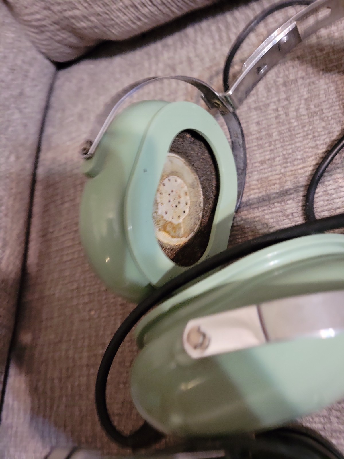 David Clark Headset Model H10-40 W/M-4 Electret Microphone. Untested, Parts Only