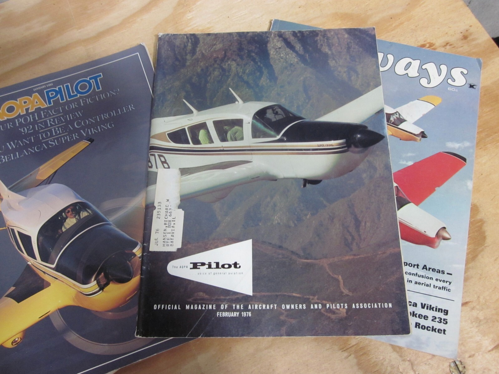 Bellanca Super Viking FIVE Magazine Collection Plane & Pilot AOPA Airways (E2)