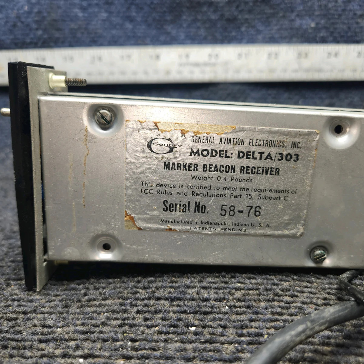 DELTA/303 | Genave | Piper PA-28-140 | Marker Beacon Receiver