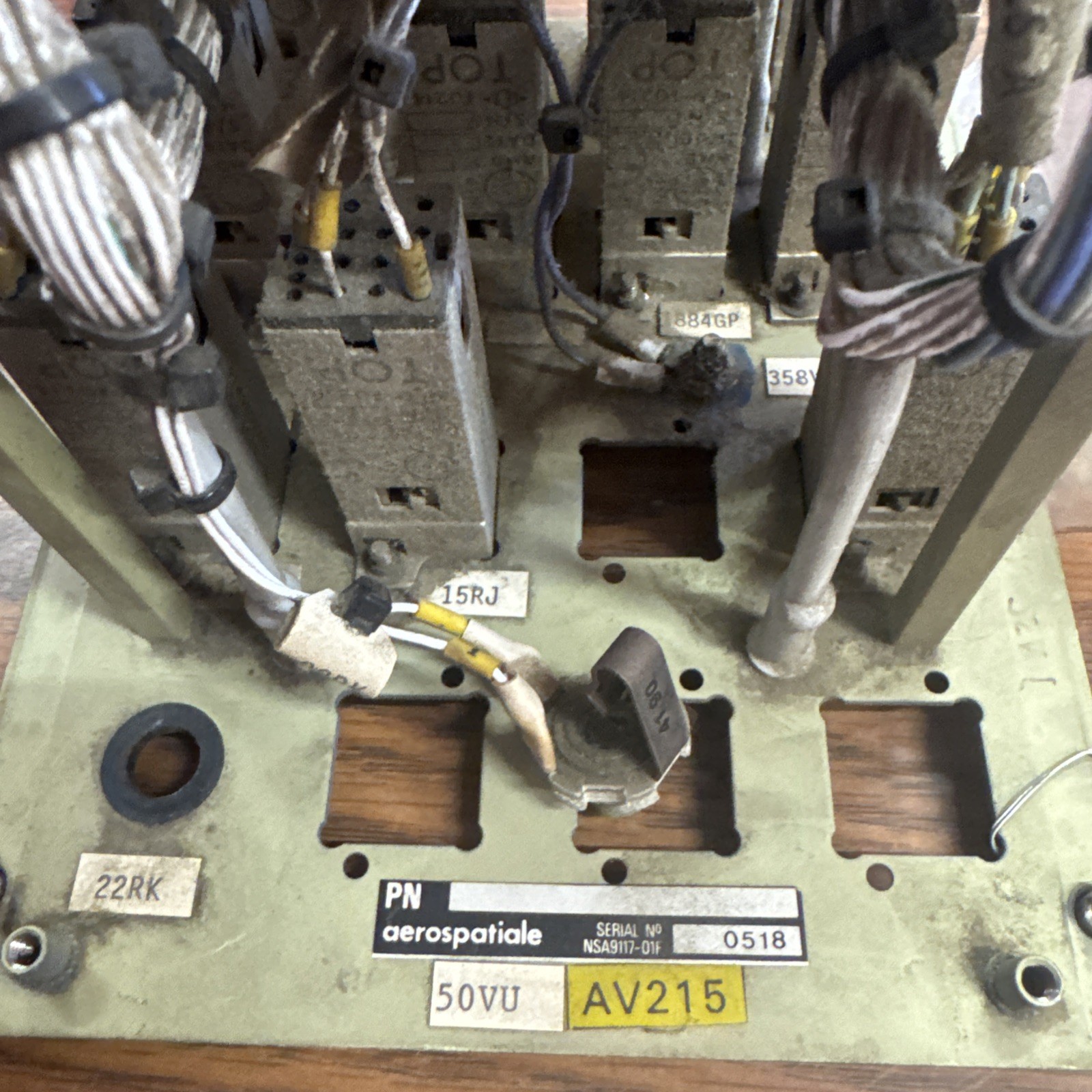 Airbus A320 Aircraft 50VU Switching Control Panel Aerospatiale bin32