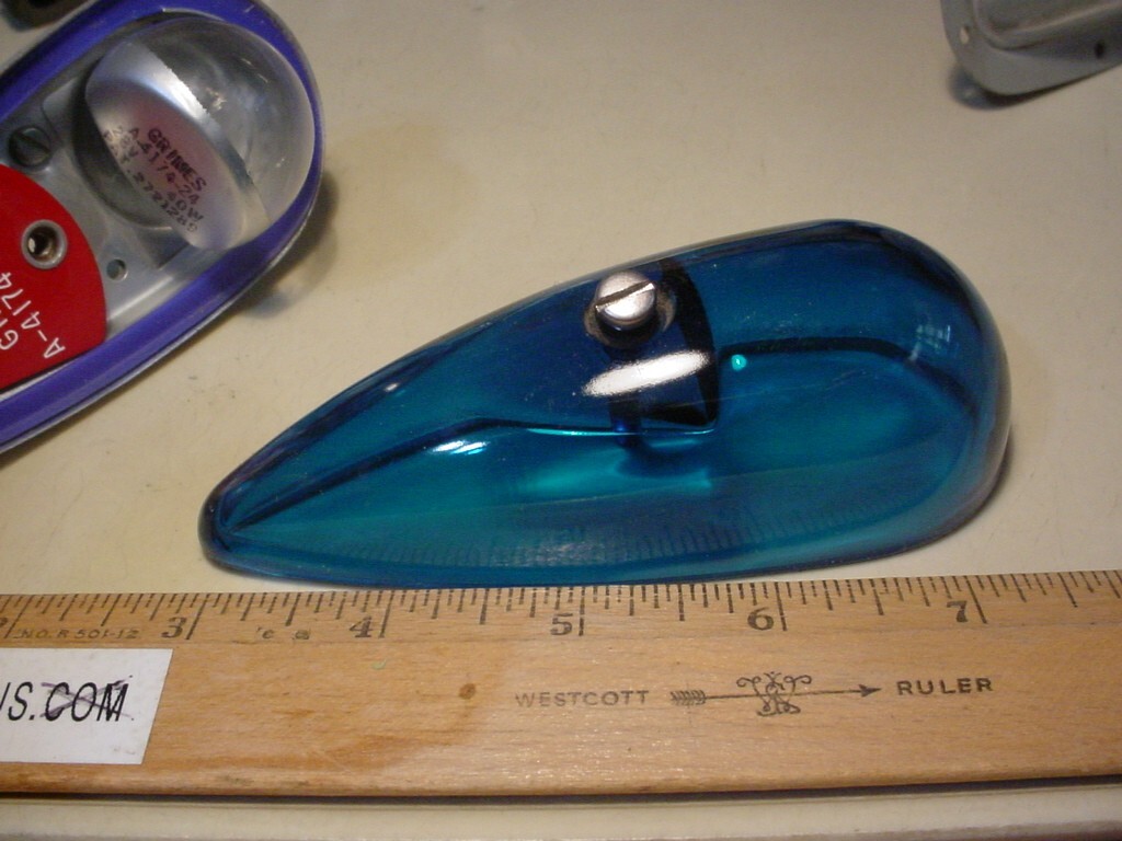 Grimes A-4174 vintage blue recognition light 24vdc