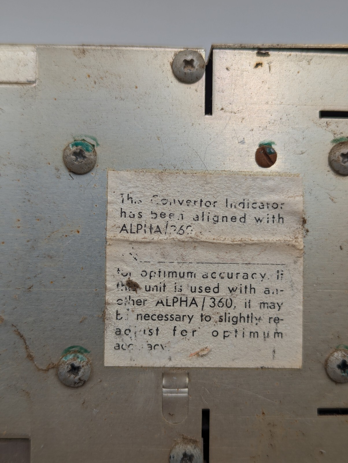 Genave Theta/100 Converter Indicator, For Use With Alpha/365, Untested