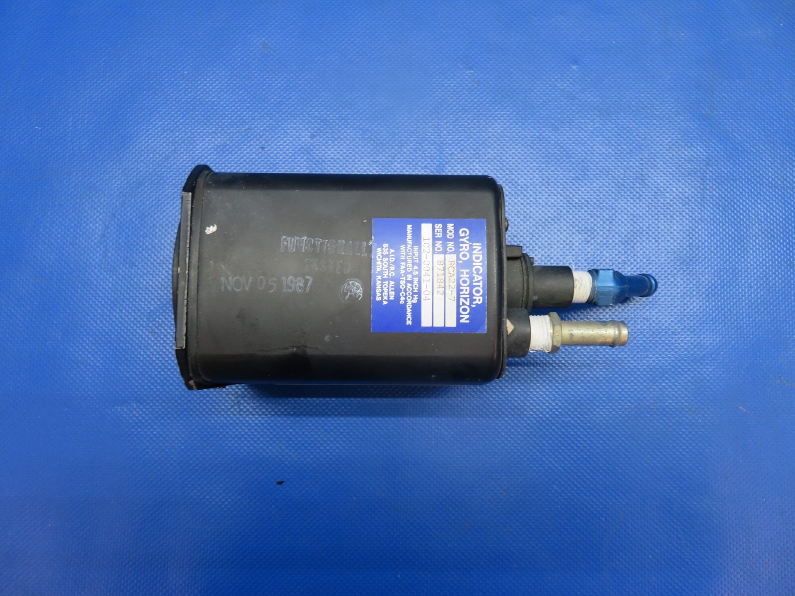 RC Allen Horizon Gyro Indicator P/N 102-0041-04 CORE (0824-1767)