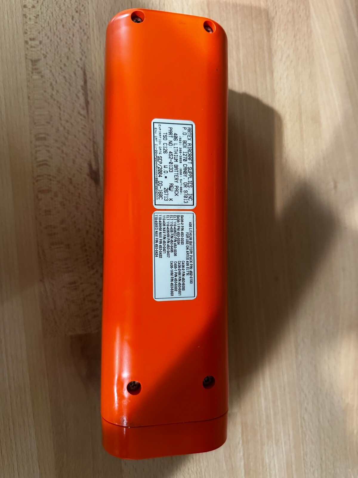Artex 453-0006 ELT 406Mhz 110-406ED guaranteed 30 days