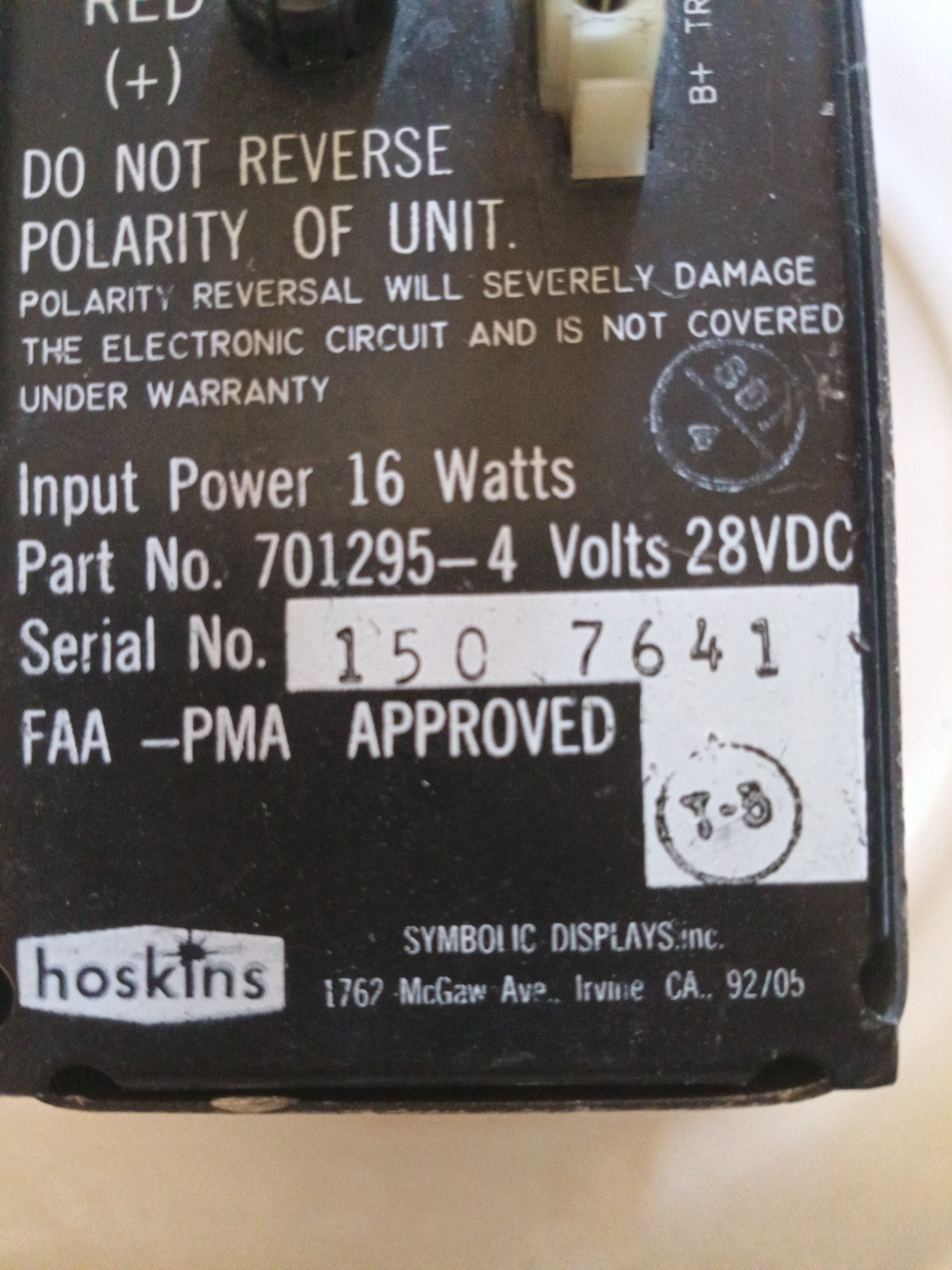 Hoskins Nav Light Power…