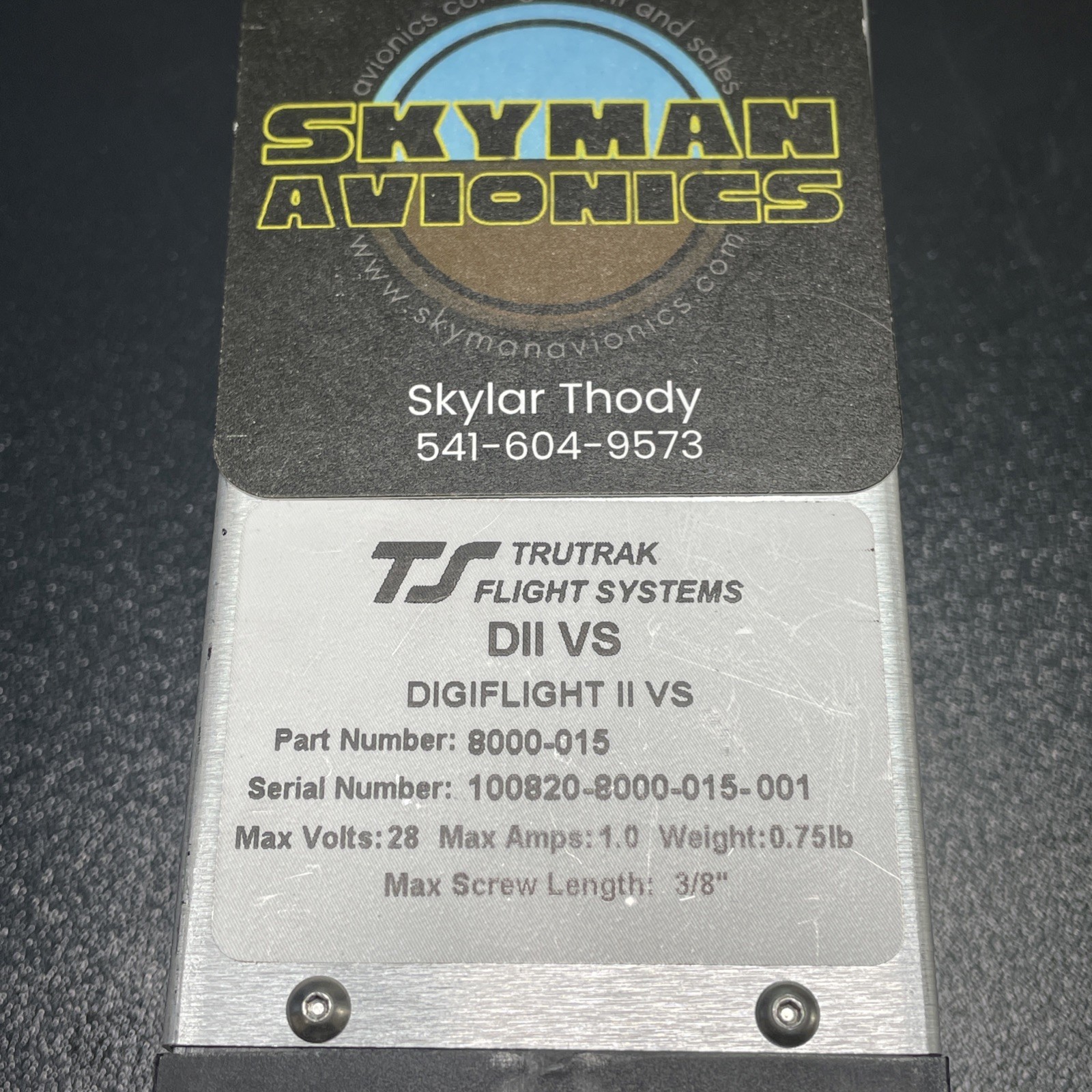 Trutrak Digiflight II VS Autopilot Controller- Needs Repair – No Warranty!