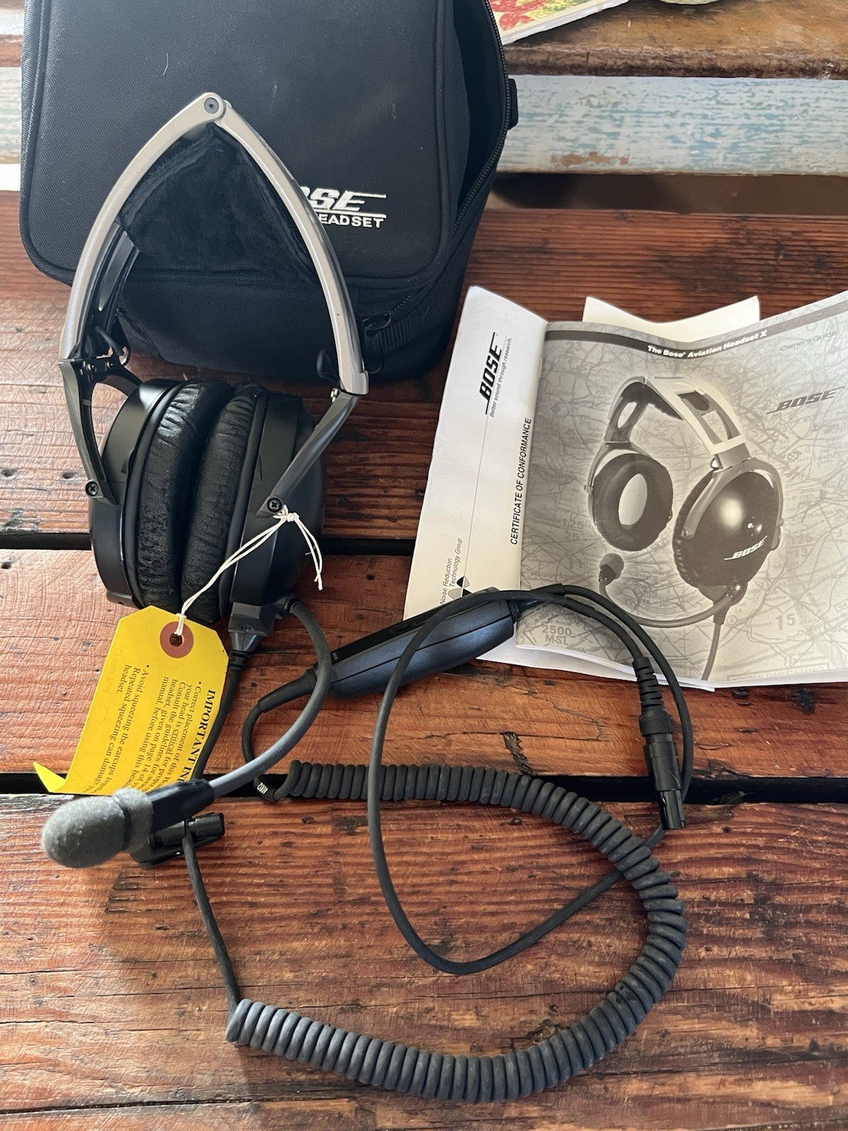 BOSE Aviation Headset X Model AHX-05 – needs new ear foam