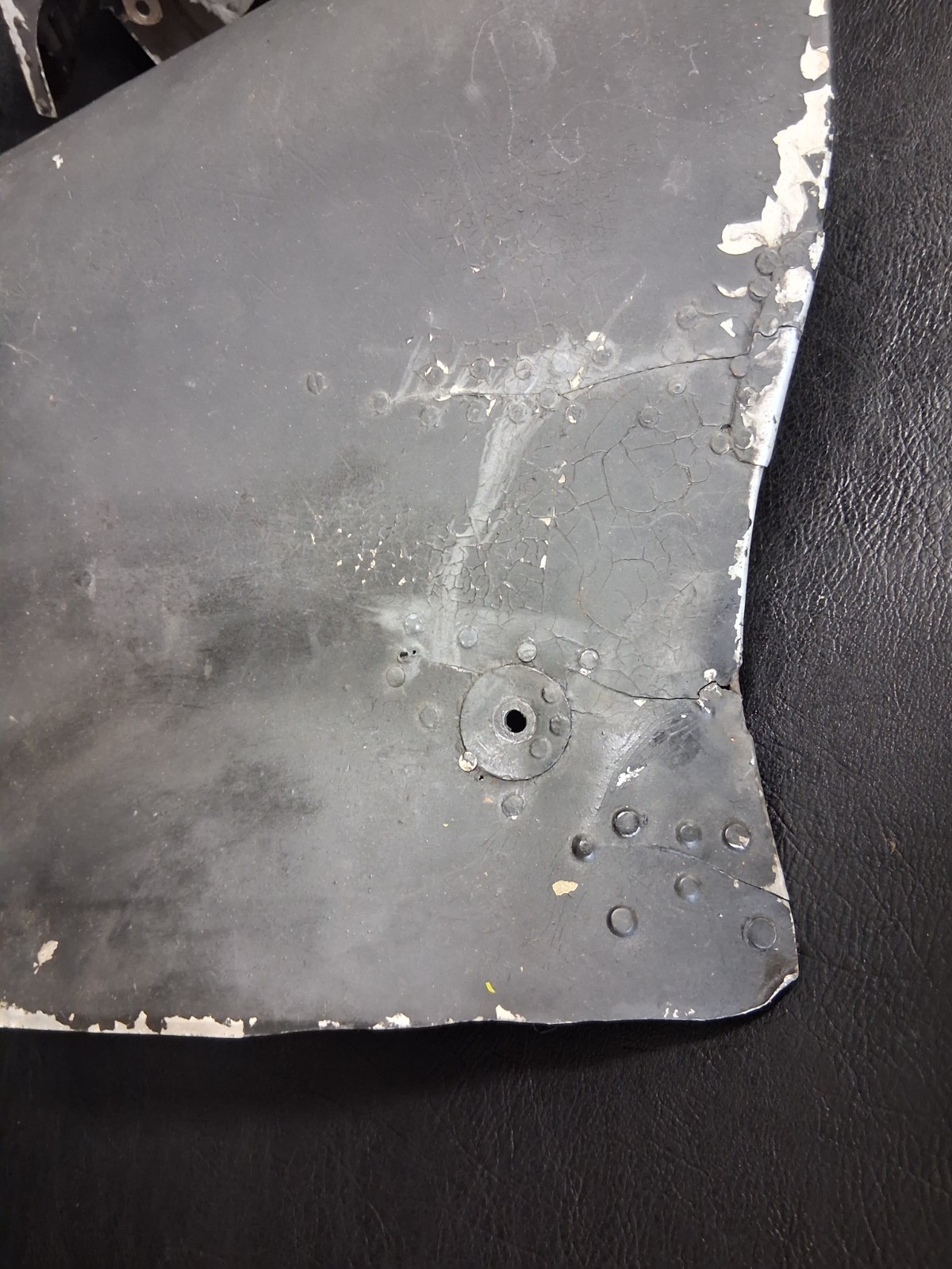 Piper J5A Engine Baffles PN: 00065-14, 00065-15 (Cracked & Patched)