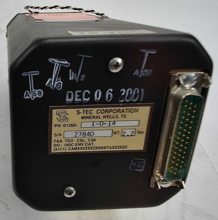 Autopilot – Turn Coordinator S-TEC Corporation 01260-1-0-14