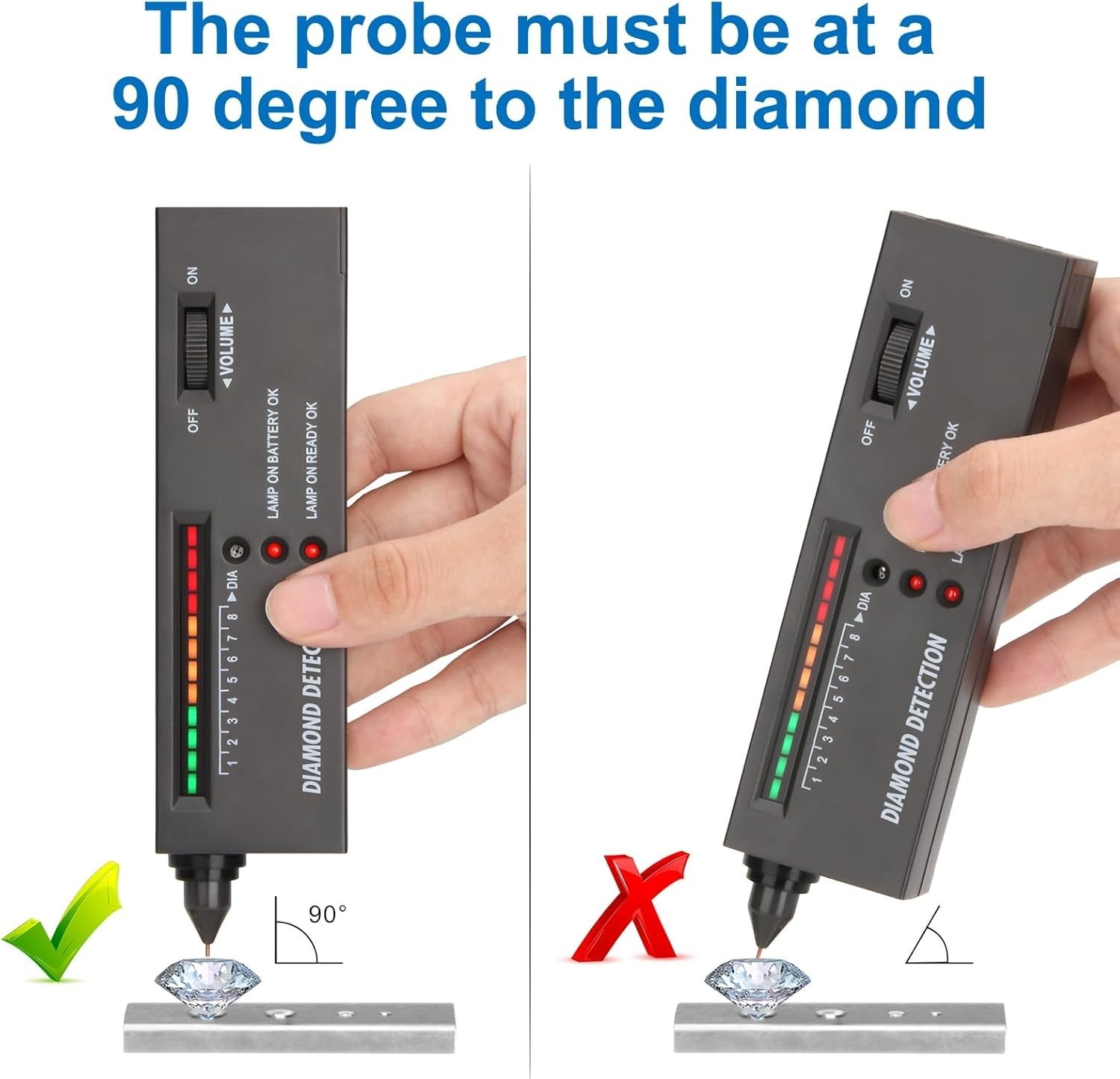 High Accuracy Gold Silver Kit Diamond Tester Precious Metal Testing Kit New