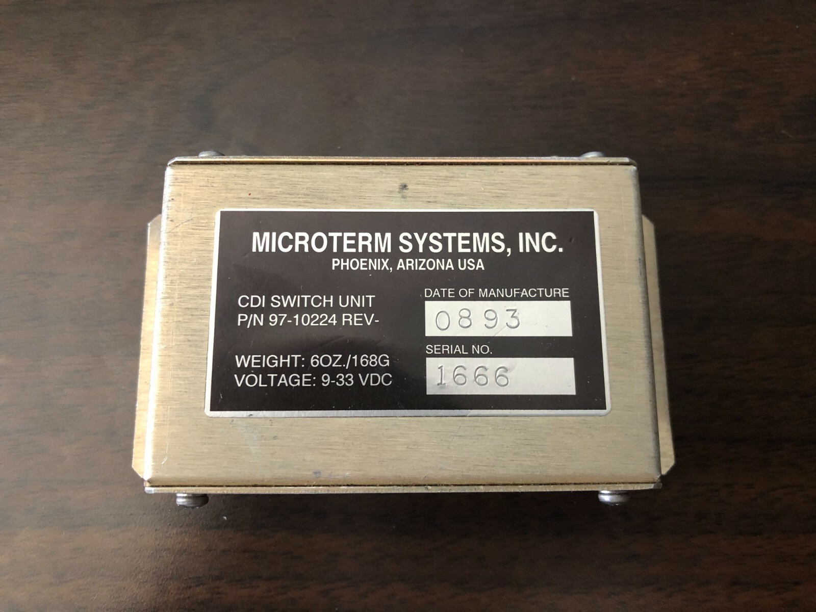 AIS 80-1 CDI Switch Unit P/N:97-10224 REV 30 Day WARRANTY