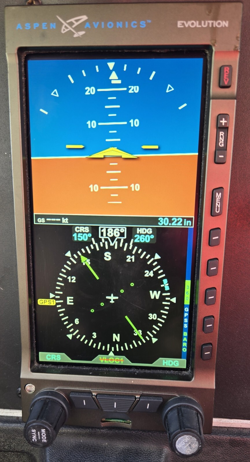 Aspen Avionics EFD 1000 E5