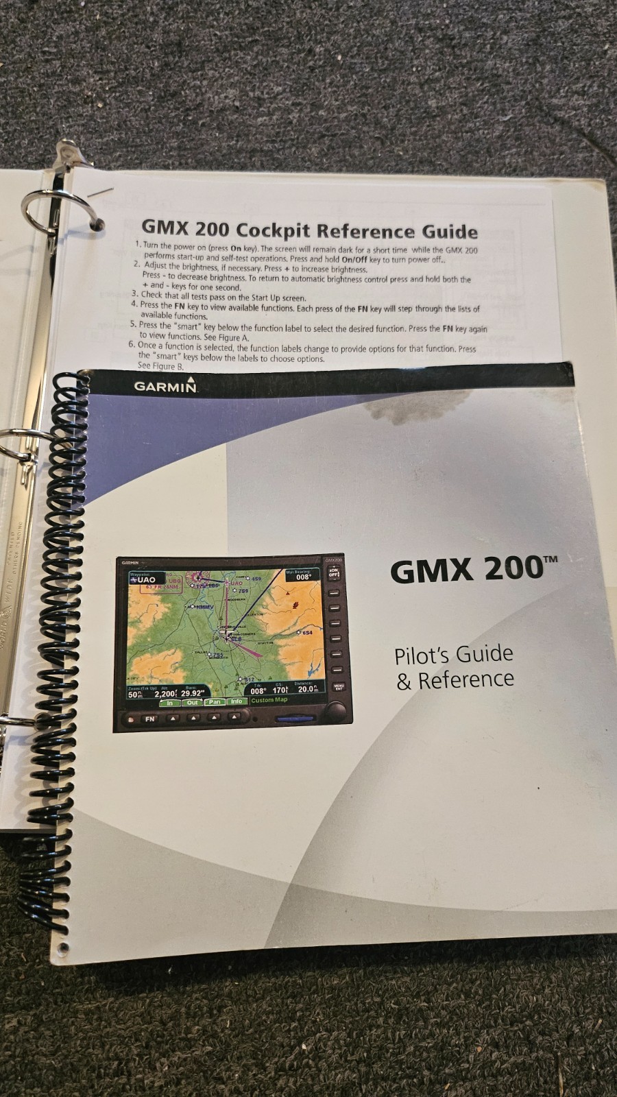 Garmin GMX200 MFD I/O traffic, includes tray and connectors