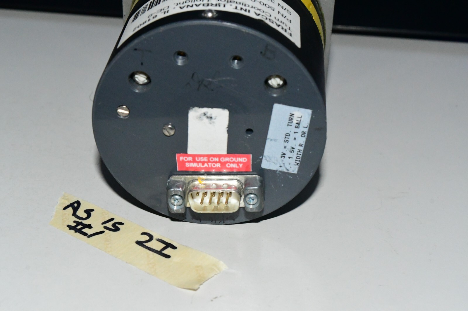 frasca turn coordinator model 500-00106-002- unknown history as is -parts 2i #1