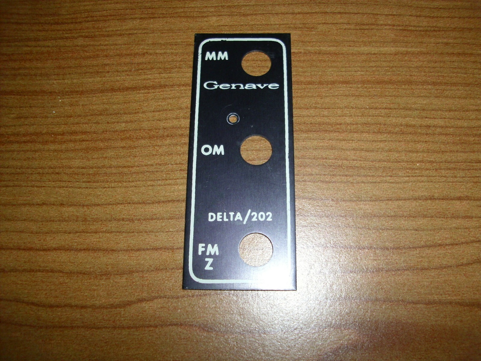Genave Airplane Marker Beacon Delta 202 Face Plate (vertical or horizontal)