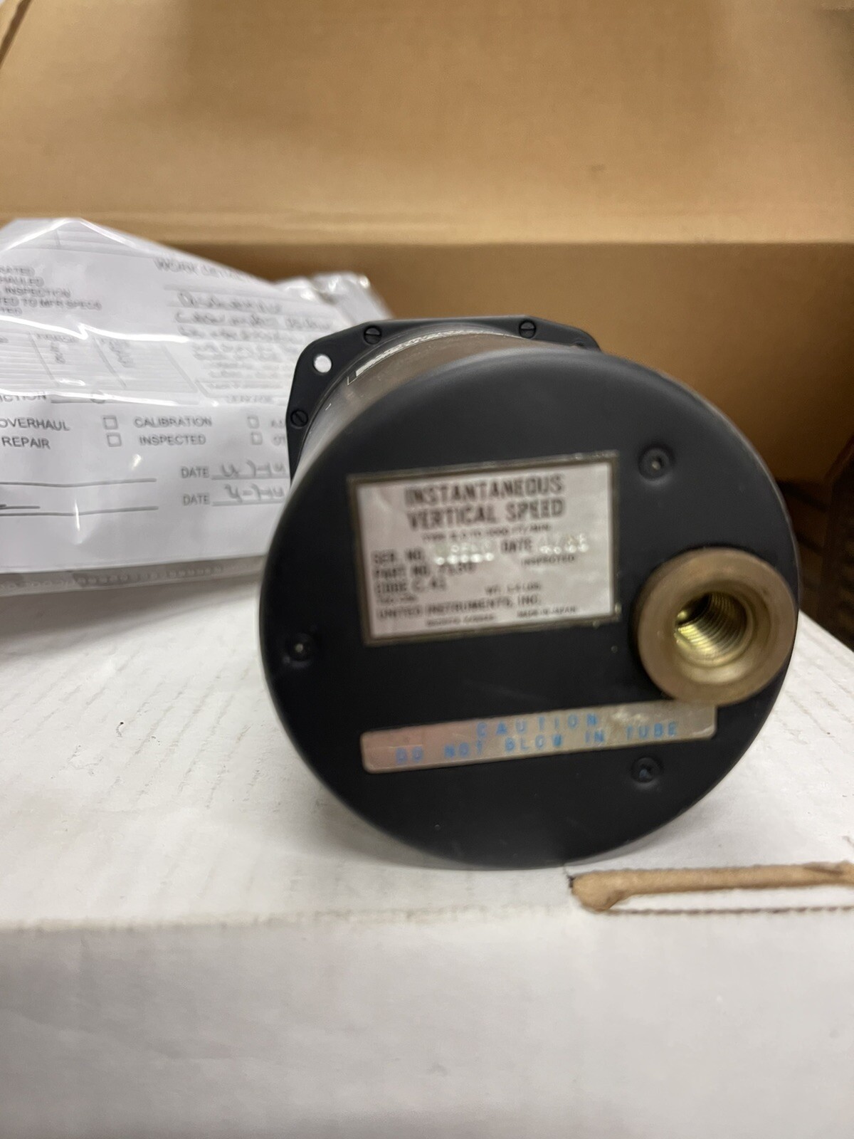 UNITED INSTRUMENTS INSTANTANEOUS VSI PN 7130 Tagged With 8130-3