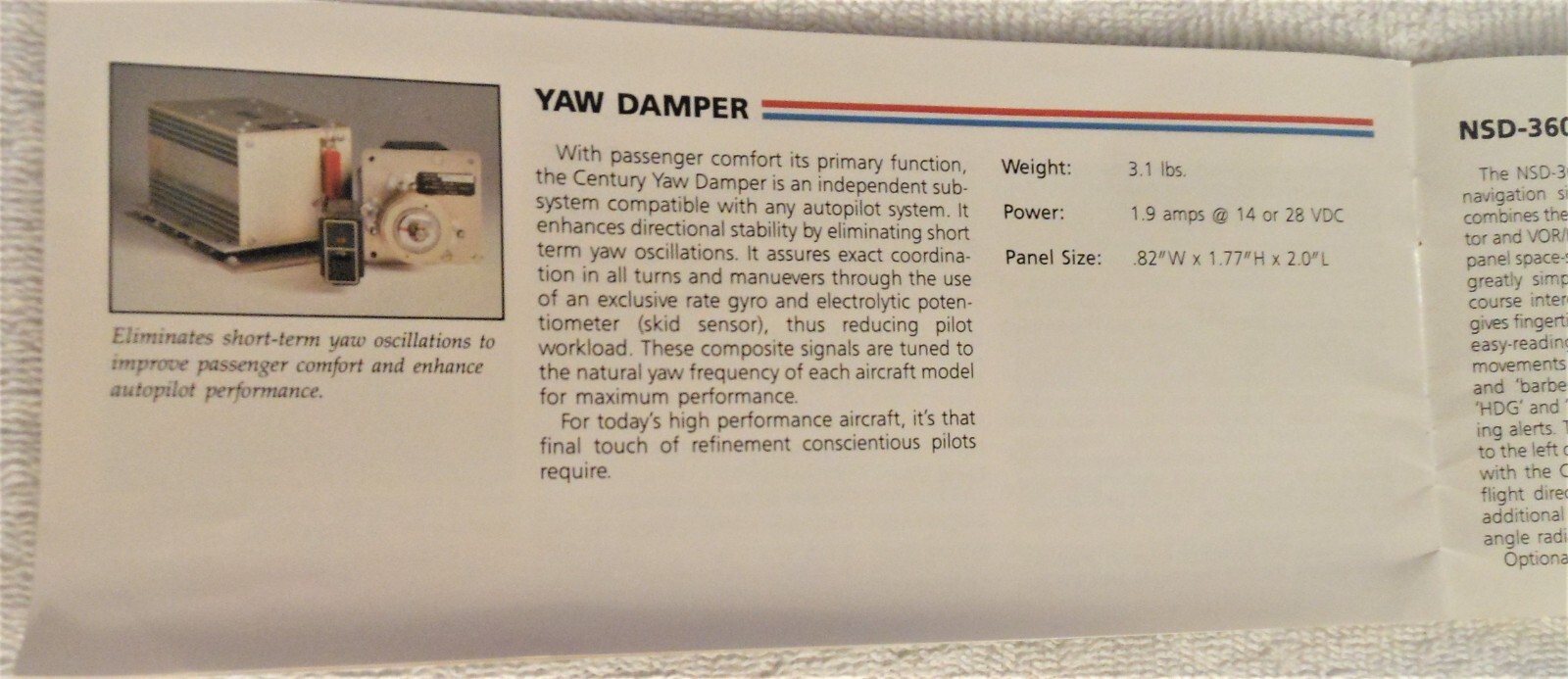 Century Autopilot Flight Director System HSI Yaw Damper 1983 Factory Booklet