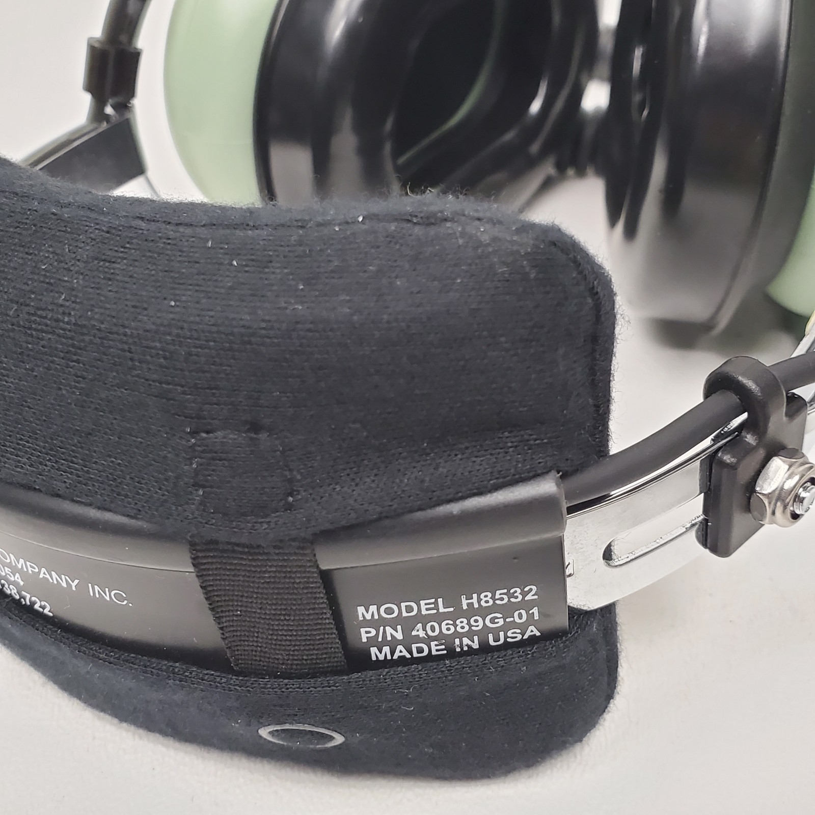 David Clark Pro Audio Headset Model H8532 P/N 40689G-01 4-Pin XLR Plug-in