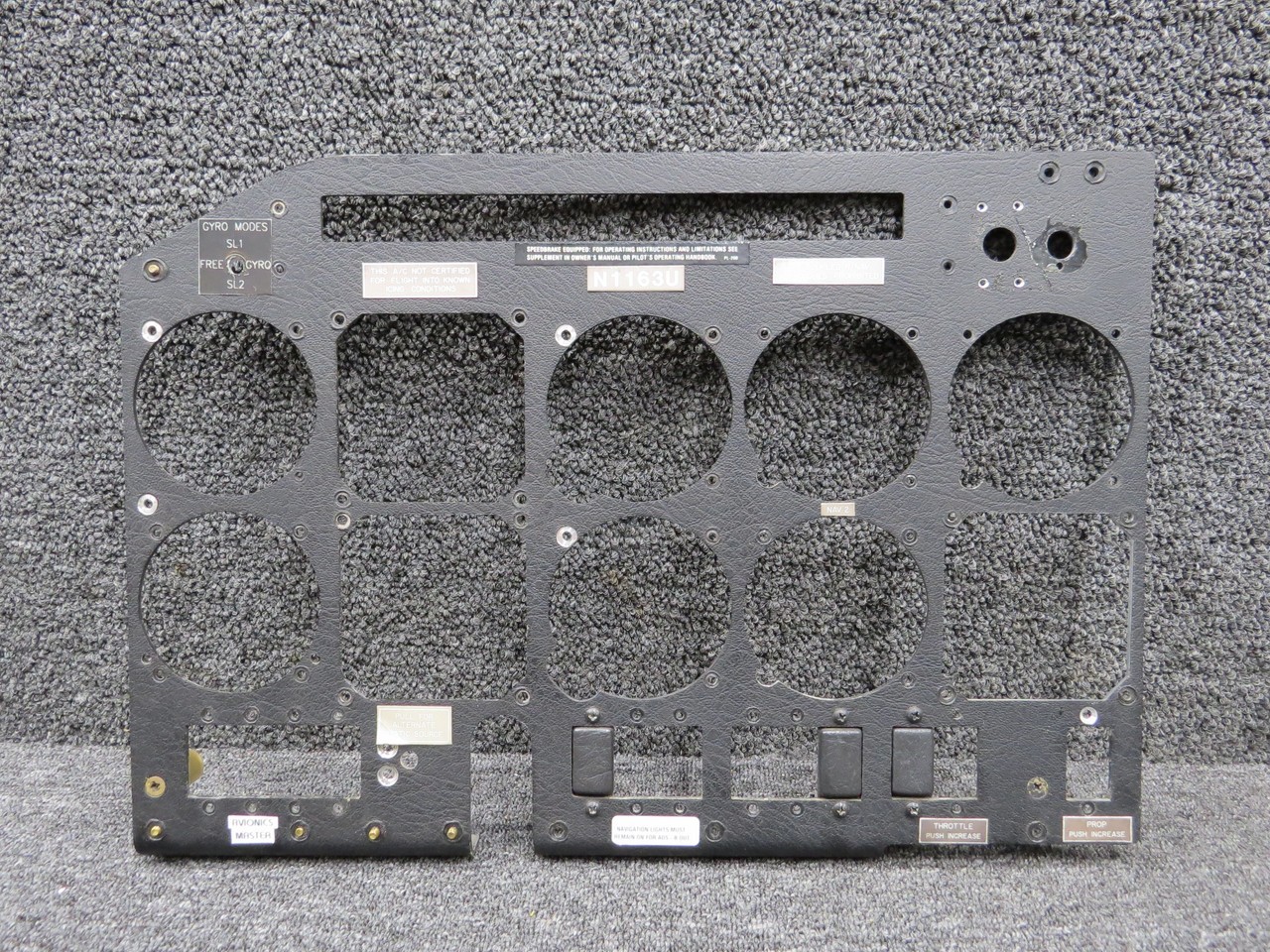 820309-511, 820307-511 Mooney M20K Instrument Panel Set of 2
