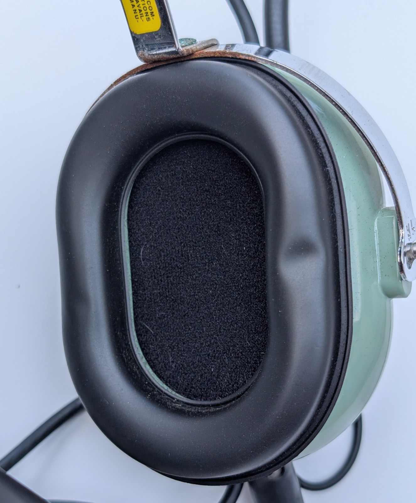 Pair Of DAVID CLARK HT10-60 Aviation Headset w/M7A Microphone Dual Untested