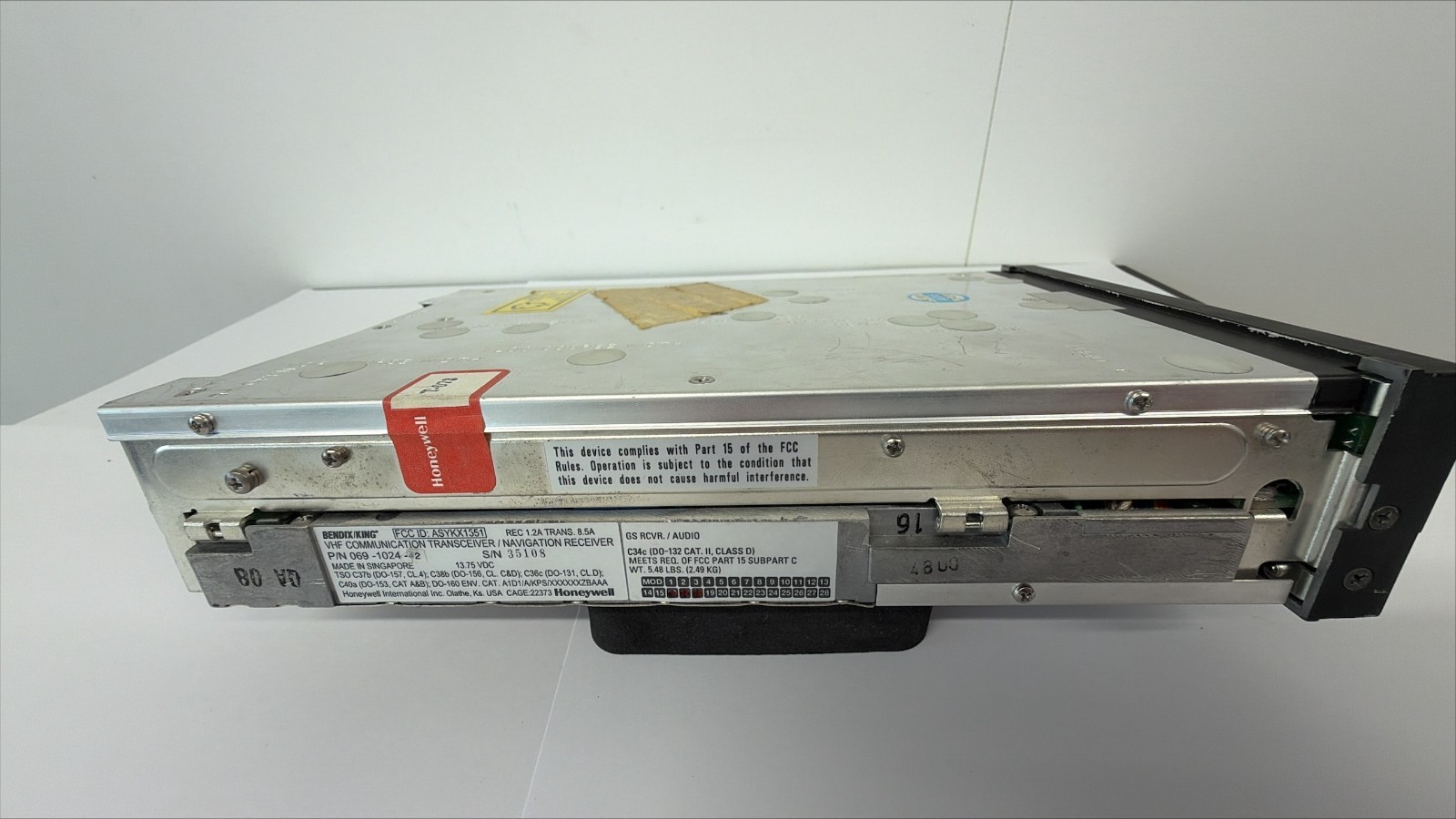 Bendix King KX 155 Nav/Com Glideslope 14 Volt 069-1024-42