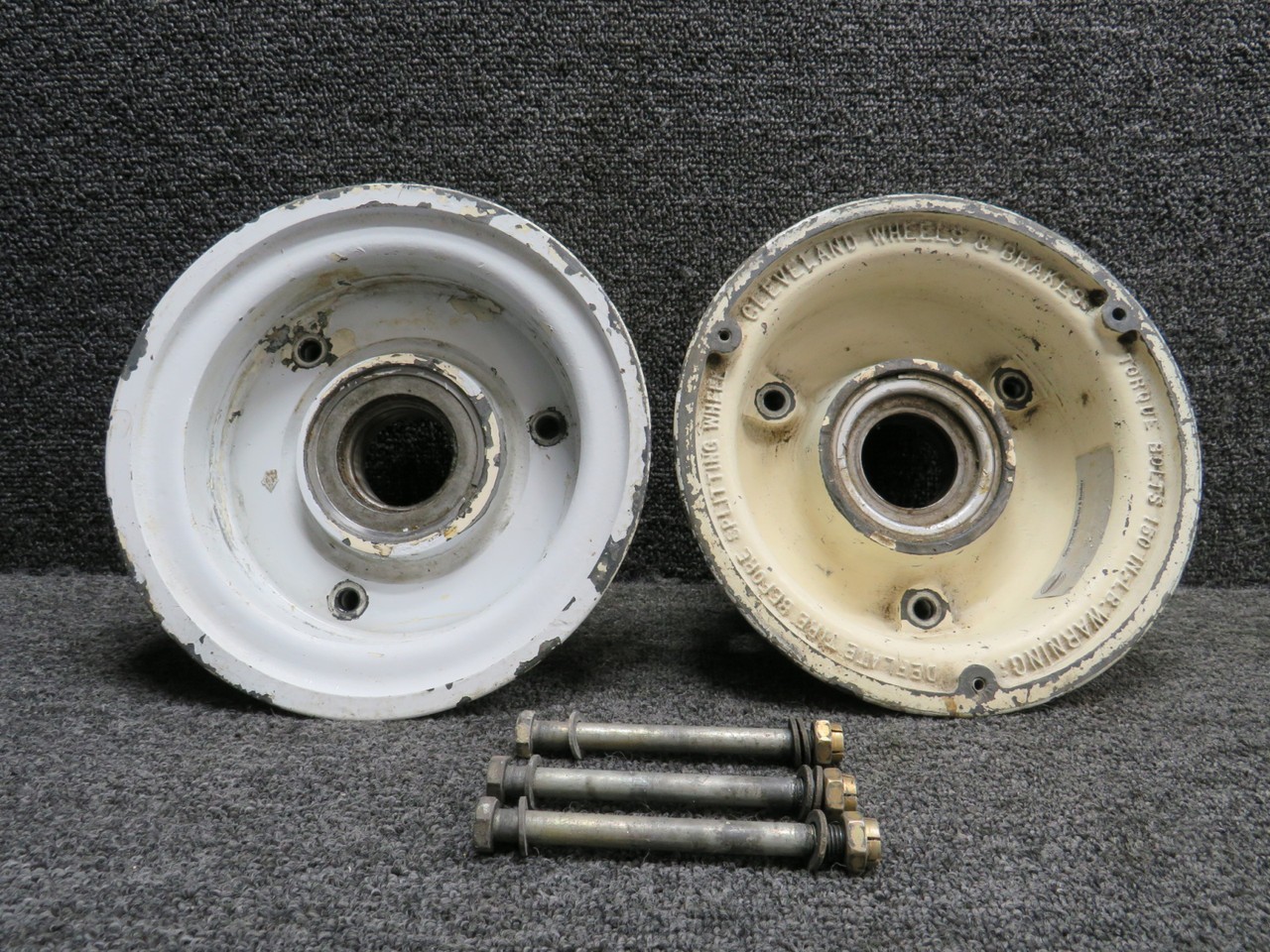 40-59 Cleveland 6.00-6 Main Wheel Assembly with Bearing (Chipped)
