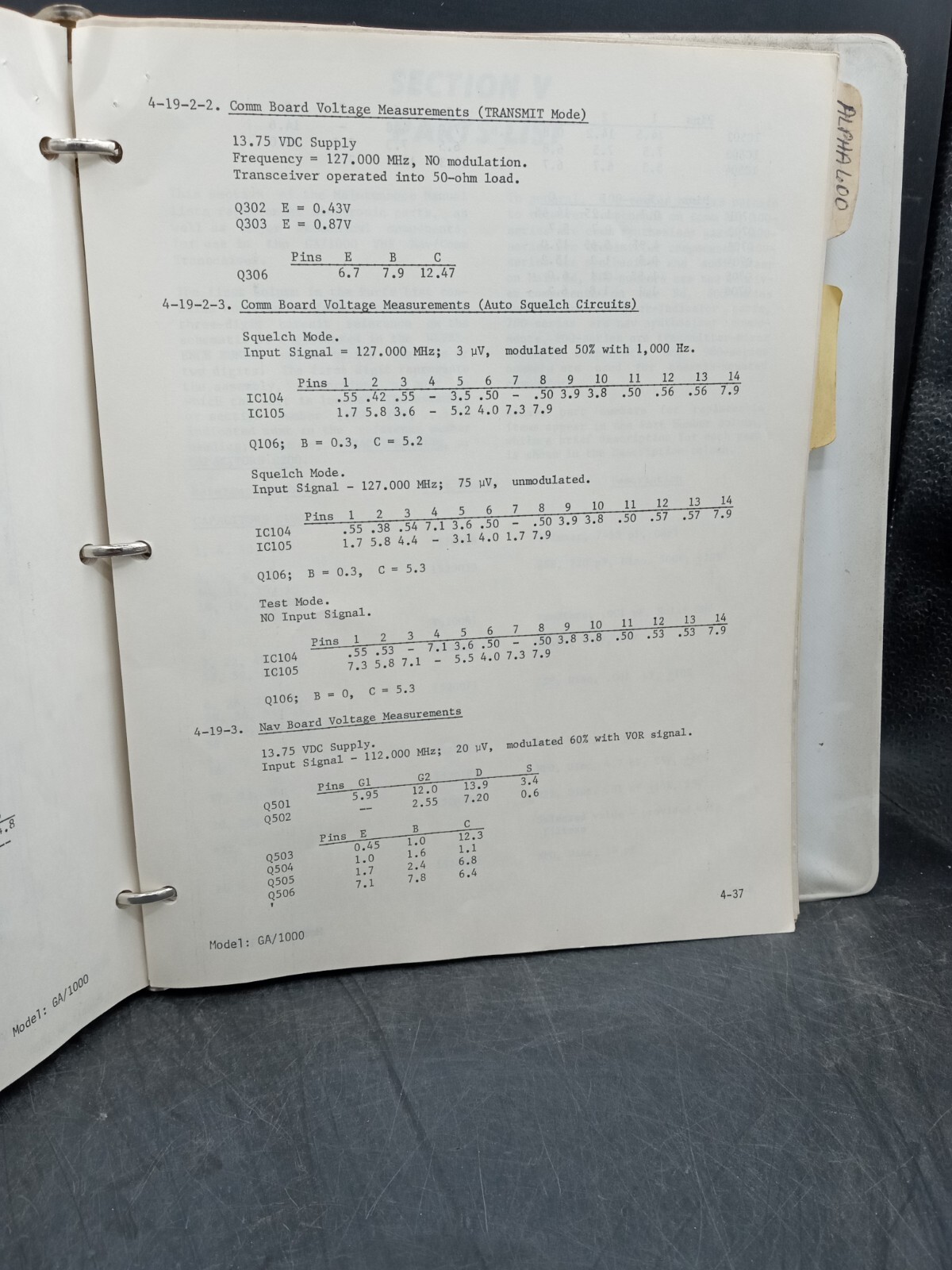 Genave Navigation/Communications Maintenance Manual